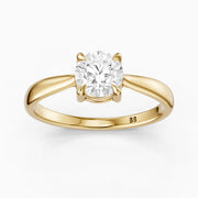 Peyton Round Cut Solitaire Lab Grown Diamond Engagement Ring