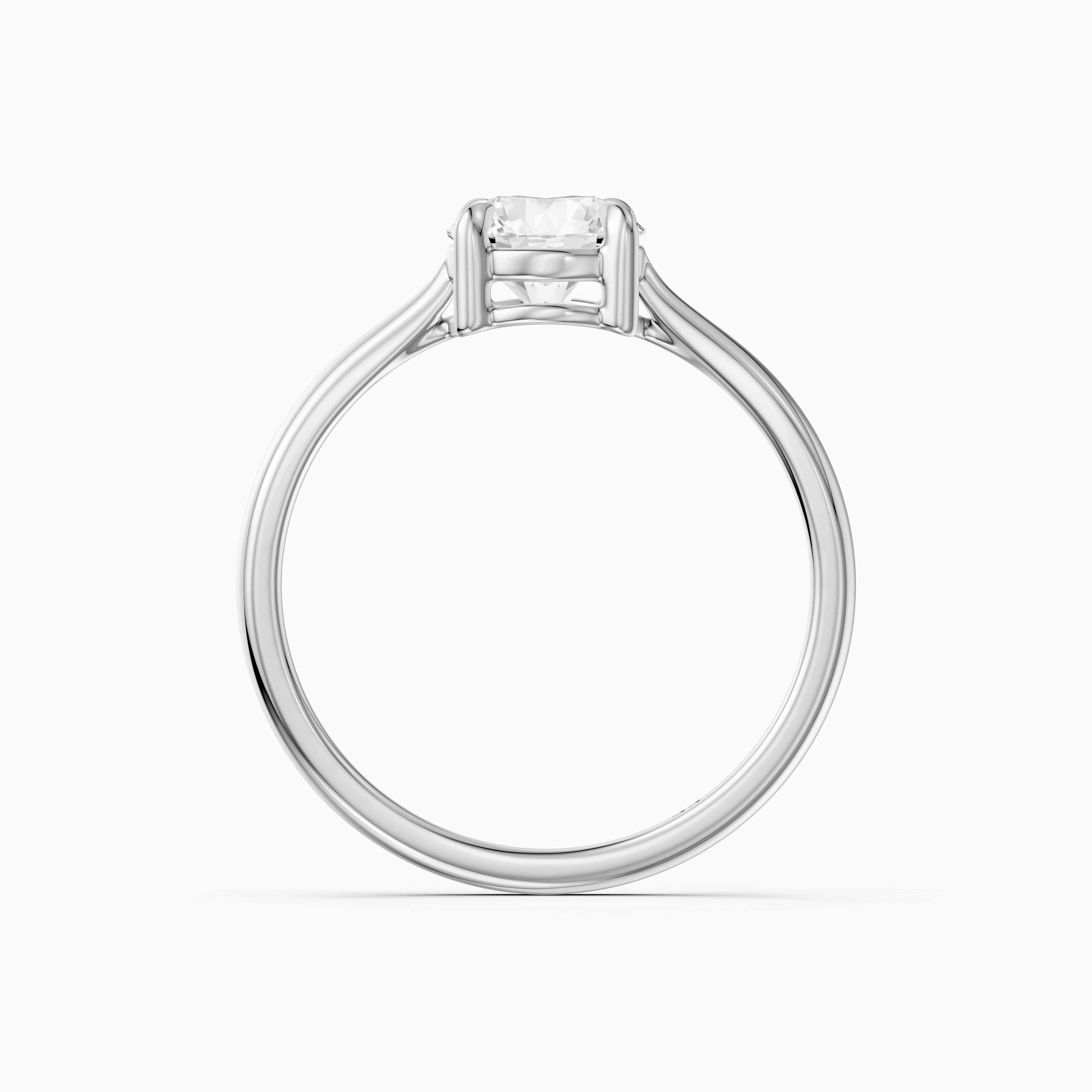 Peyton Round Cut Solitaire Moissanite Diamond Engagement Ring