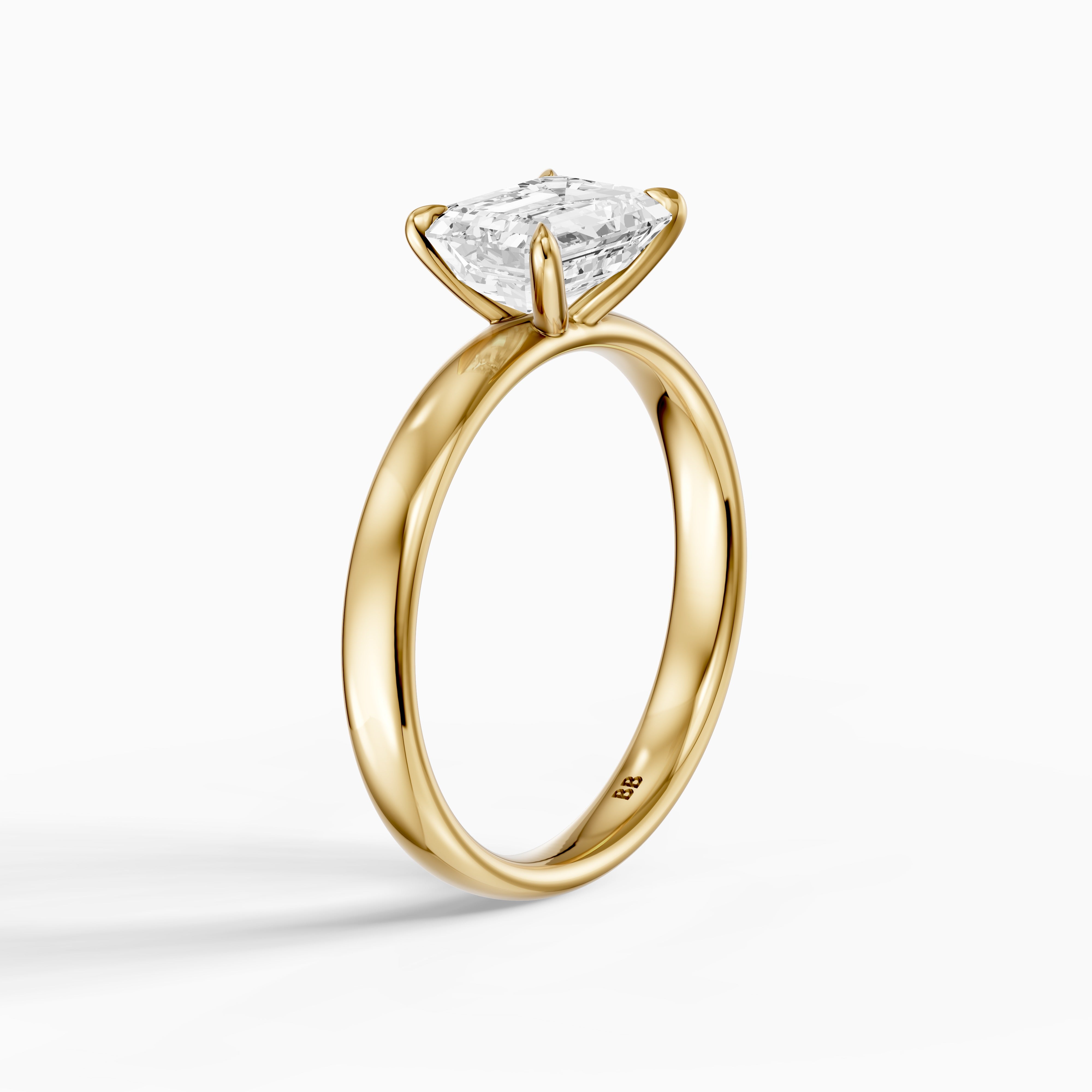 Blakely Emerald Cut East West Solitaire Lab Grown Diamond Ring