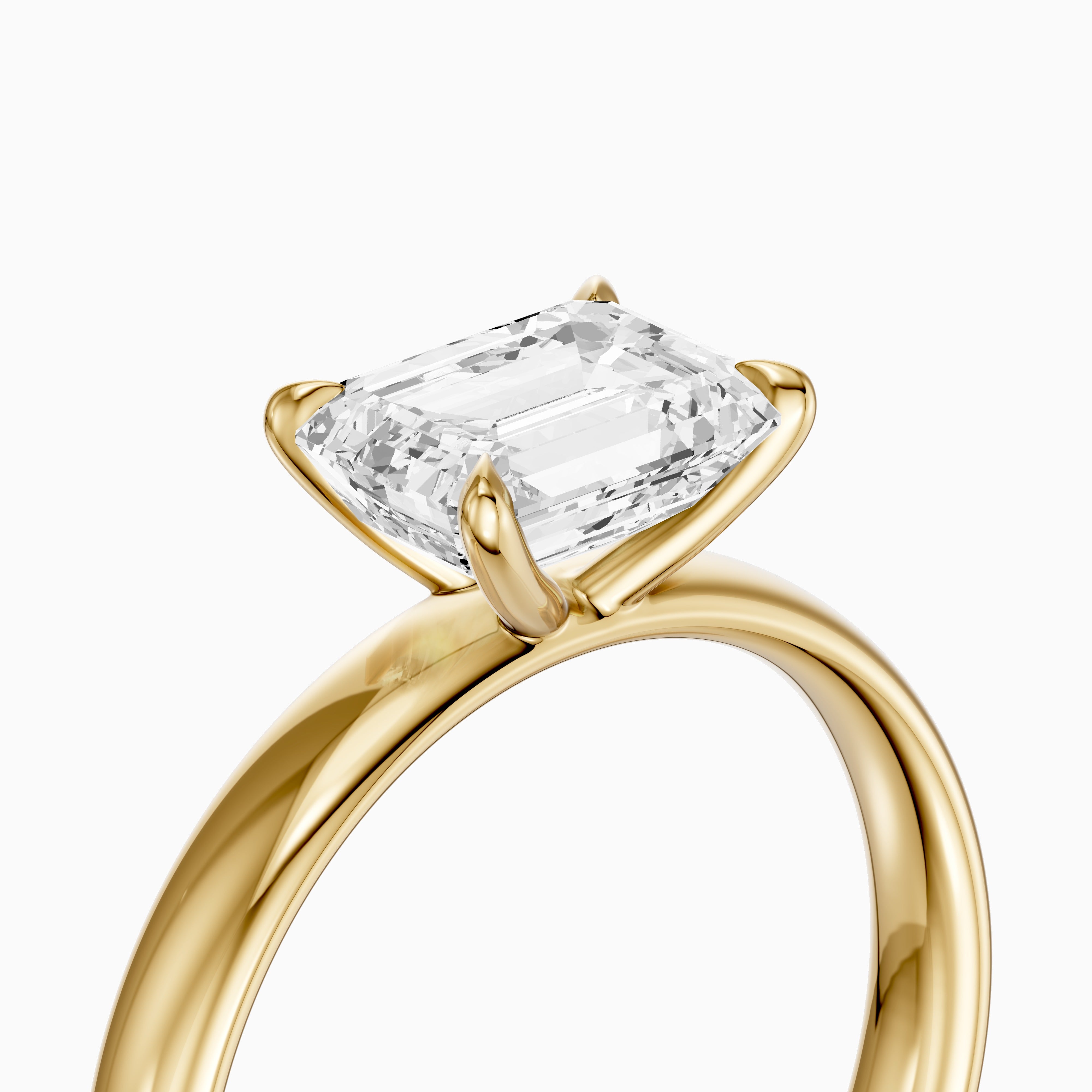 Blakely Emerald Cut East West Solitaire Lab Grown Diamond Ring