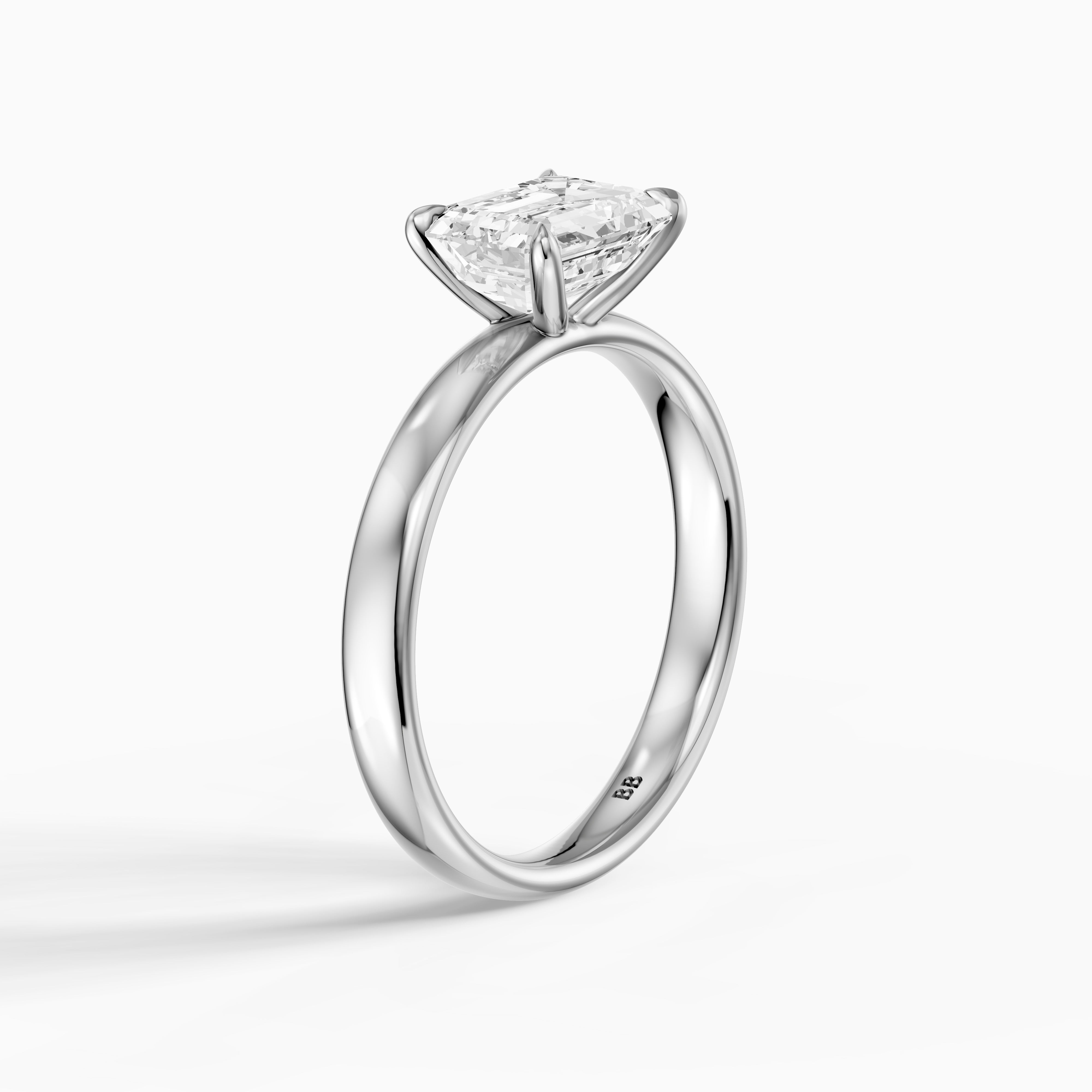 Blakely Emerald Cut East West Solitaire Lab Grown Diamond Ring