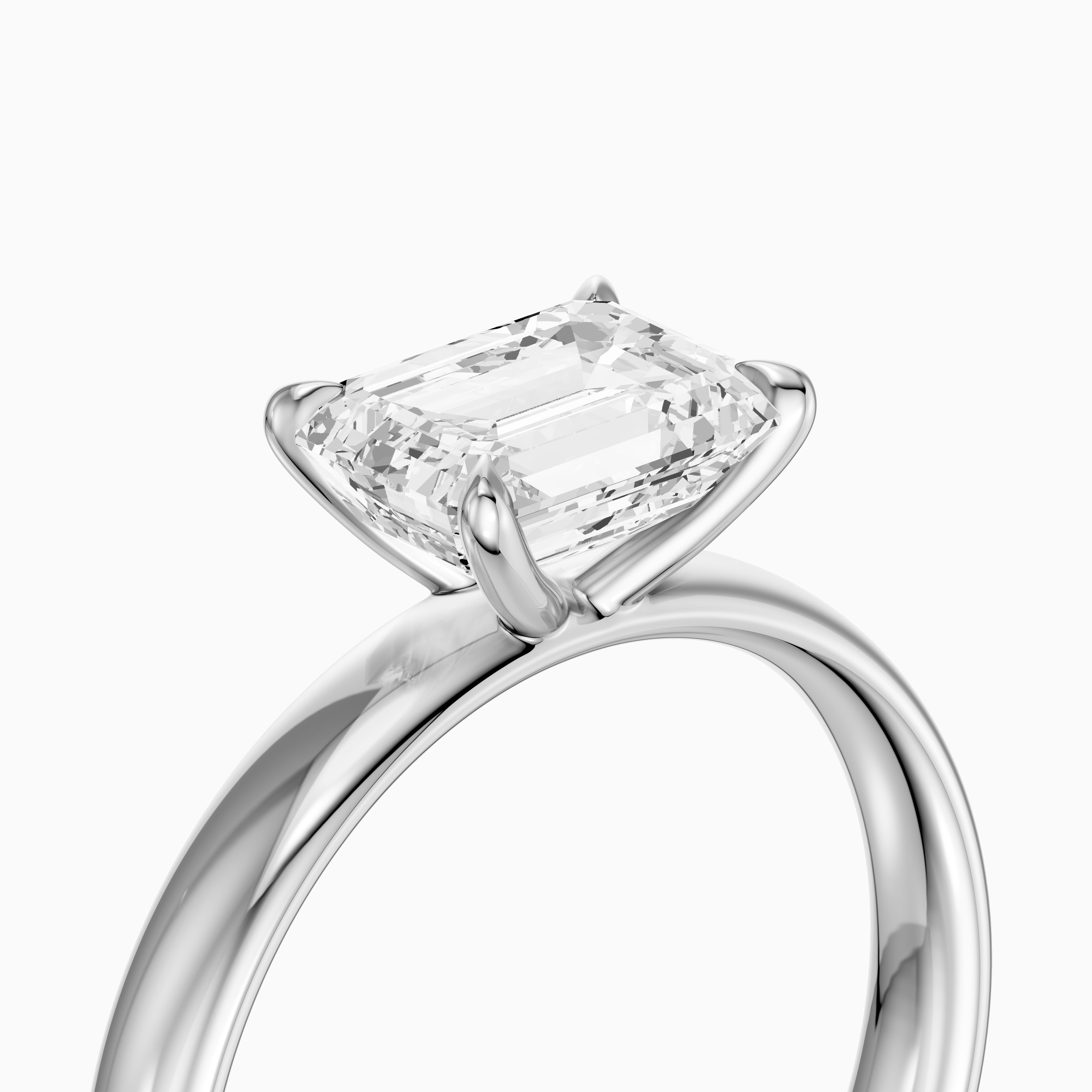 Blakely Emerald Cut East West Solitaire Lab Grown Diamond Ring