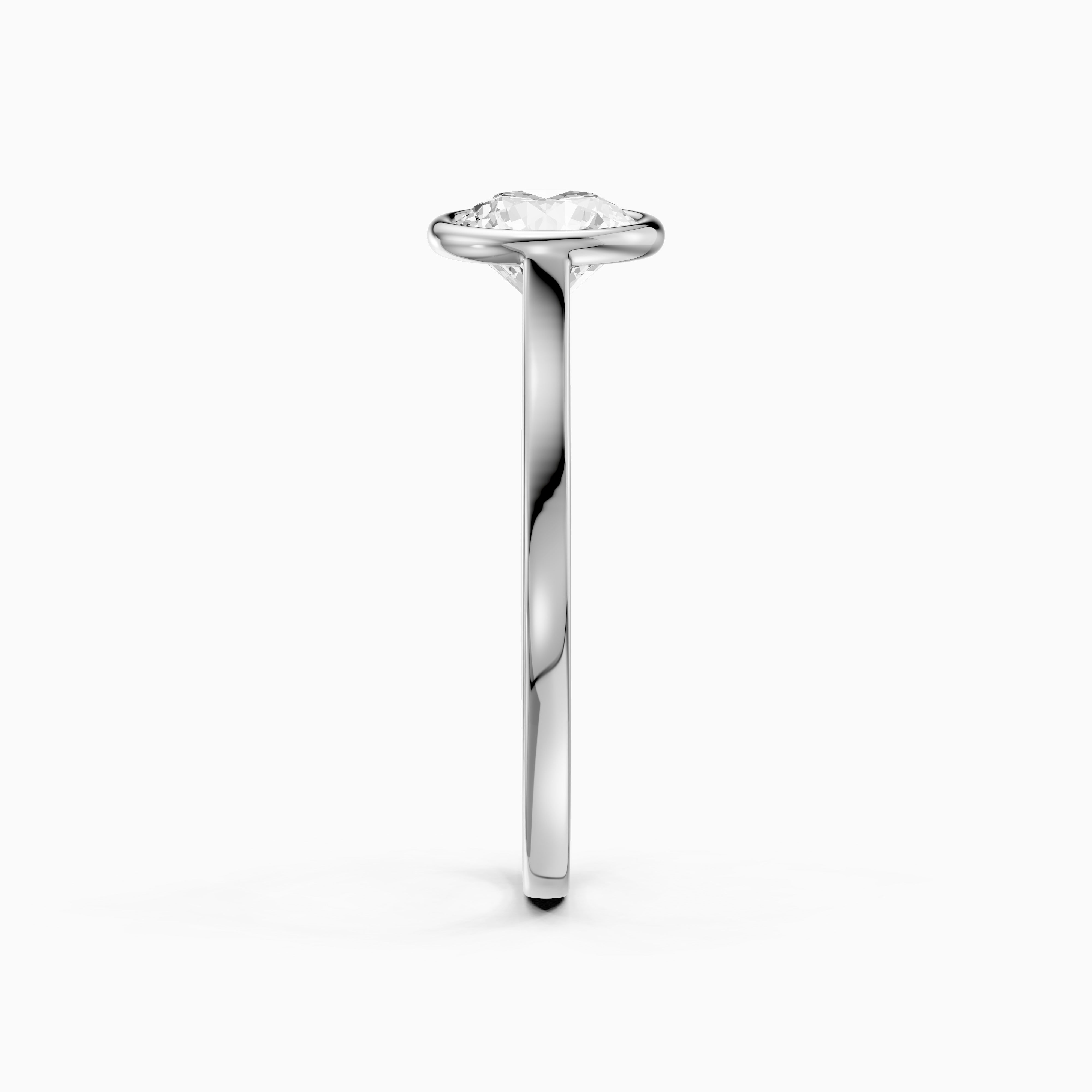 Piper Round Solitaire Bezel Set Lab Grown Diamond Ring