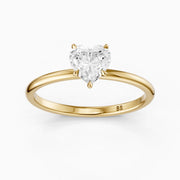 Christina Heart Shape Hidden Halo Lab Grown Diamond Ring