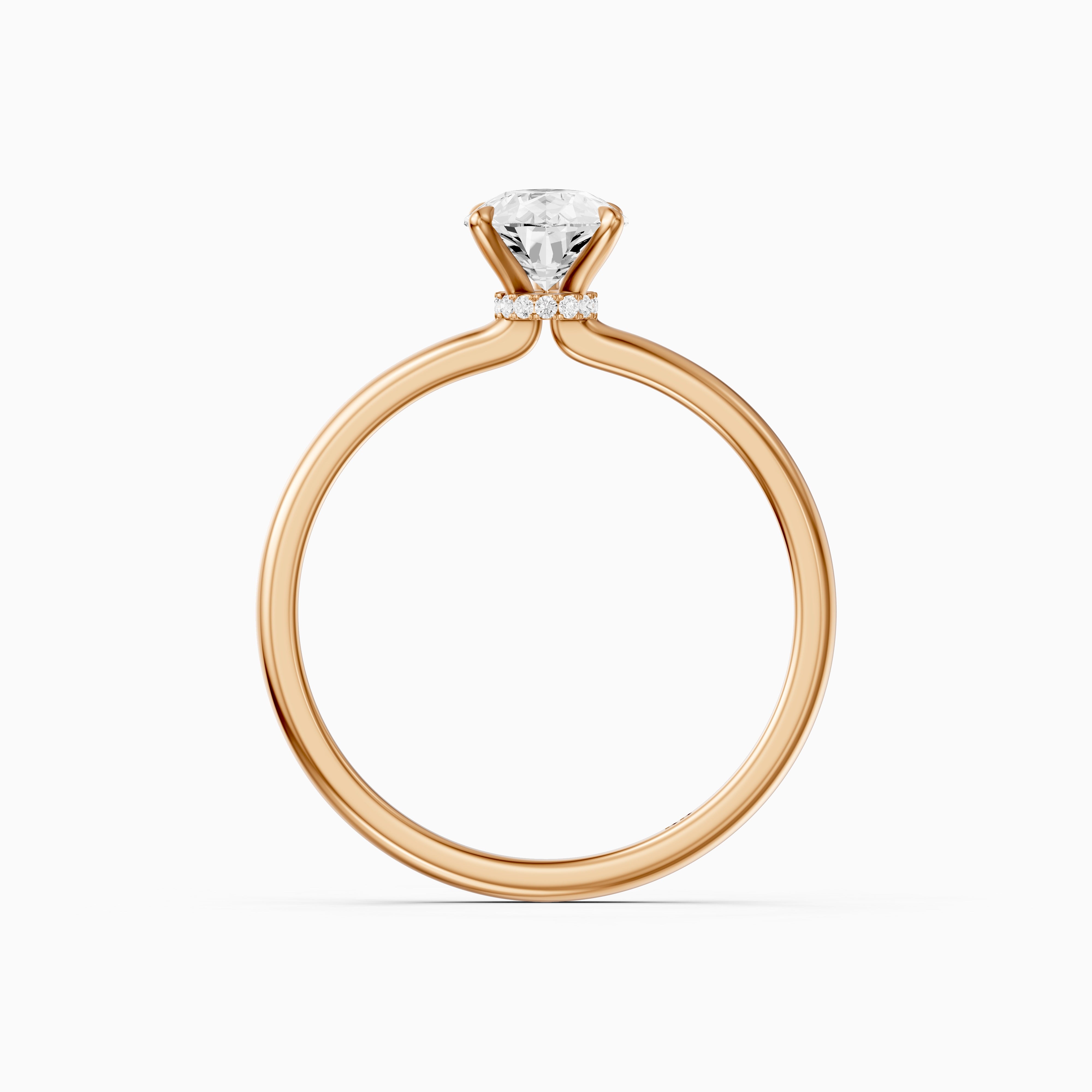 Jessica Pear Shape Hidden Halo Moissanite Diamond Ring