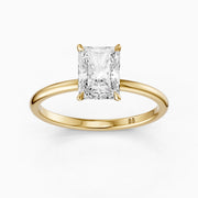 Eve Radiant Cut Hidden Halo Lab Grown Diamond Engagement Ring