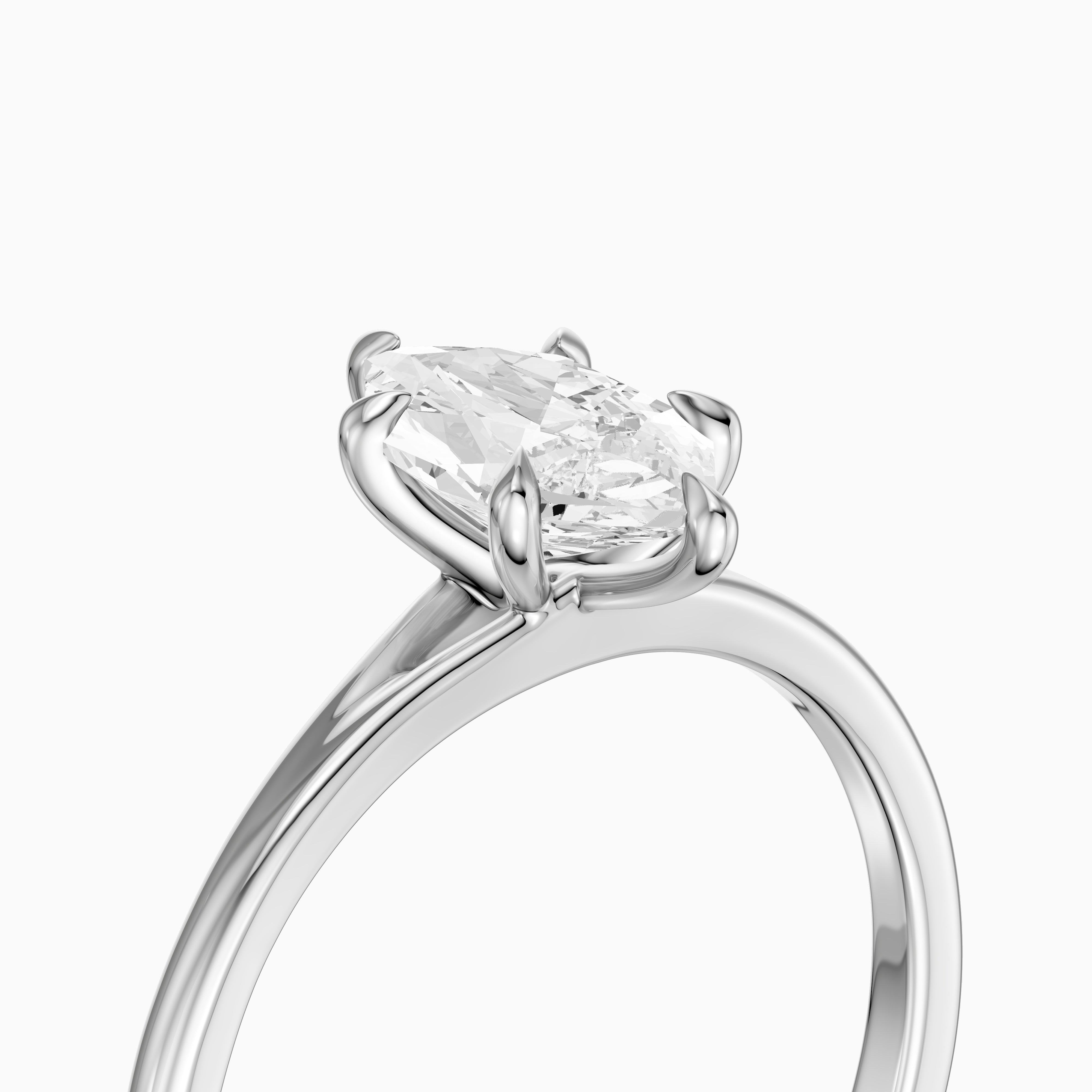 Matilde Dutch Marquise Lab Grown Diamond 6 Prong Solitaire Engagement Ring
