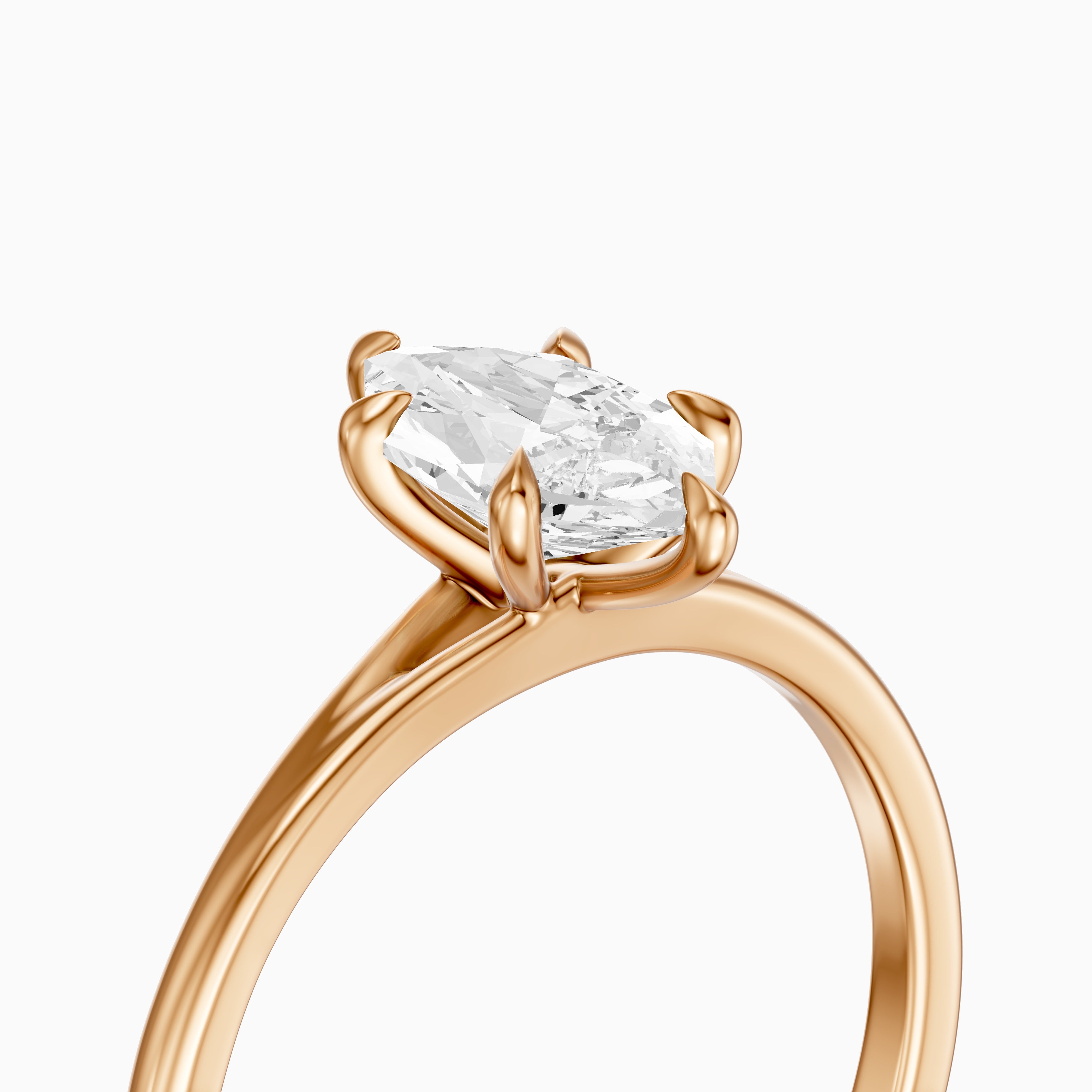 Matilde Dutch Marquise Lab Grown Diamond 6 Prong Solitaire Engagement Ring