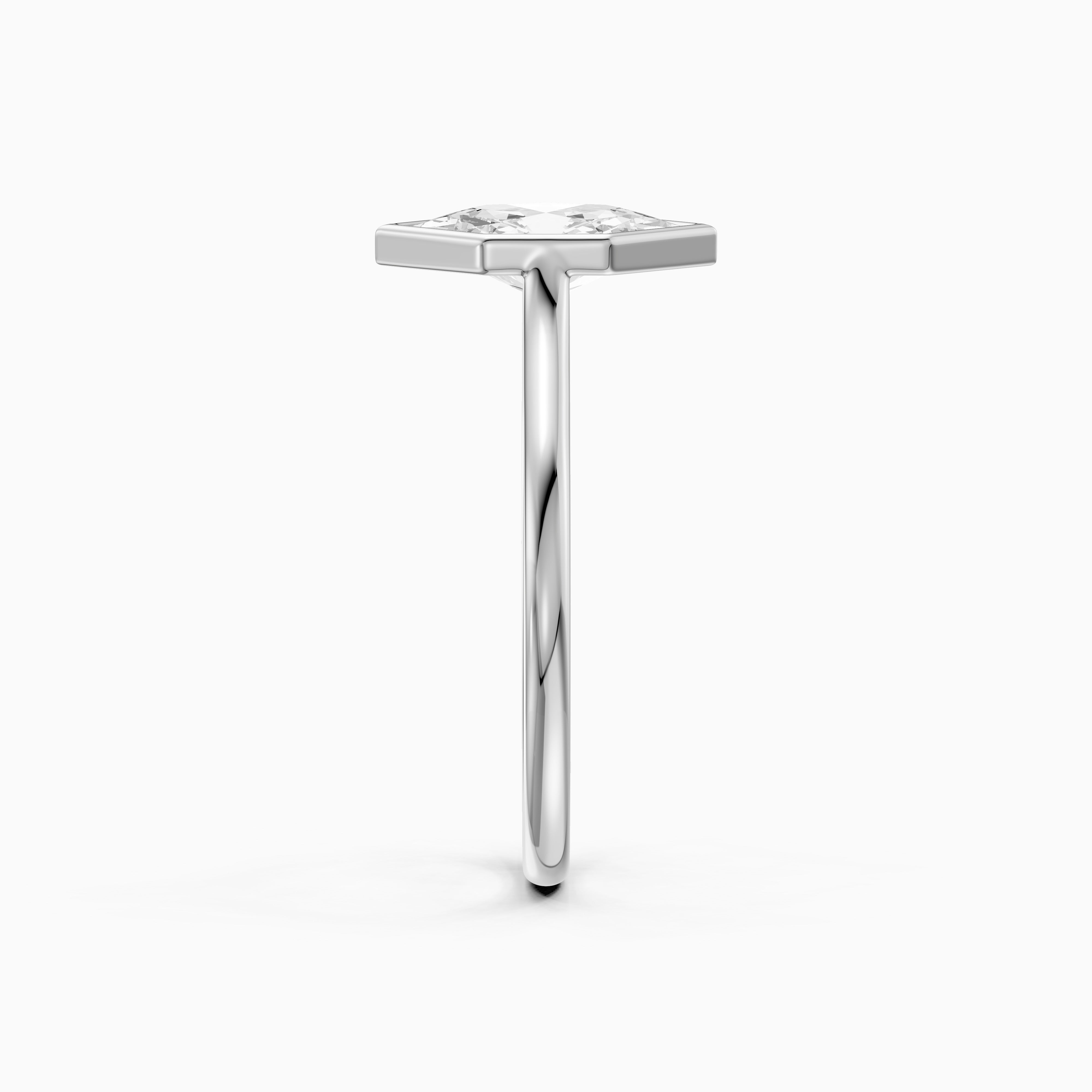 Susana Dutch Marquise Lab Created Diamond Cathedral Bezel Ring