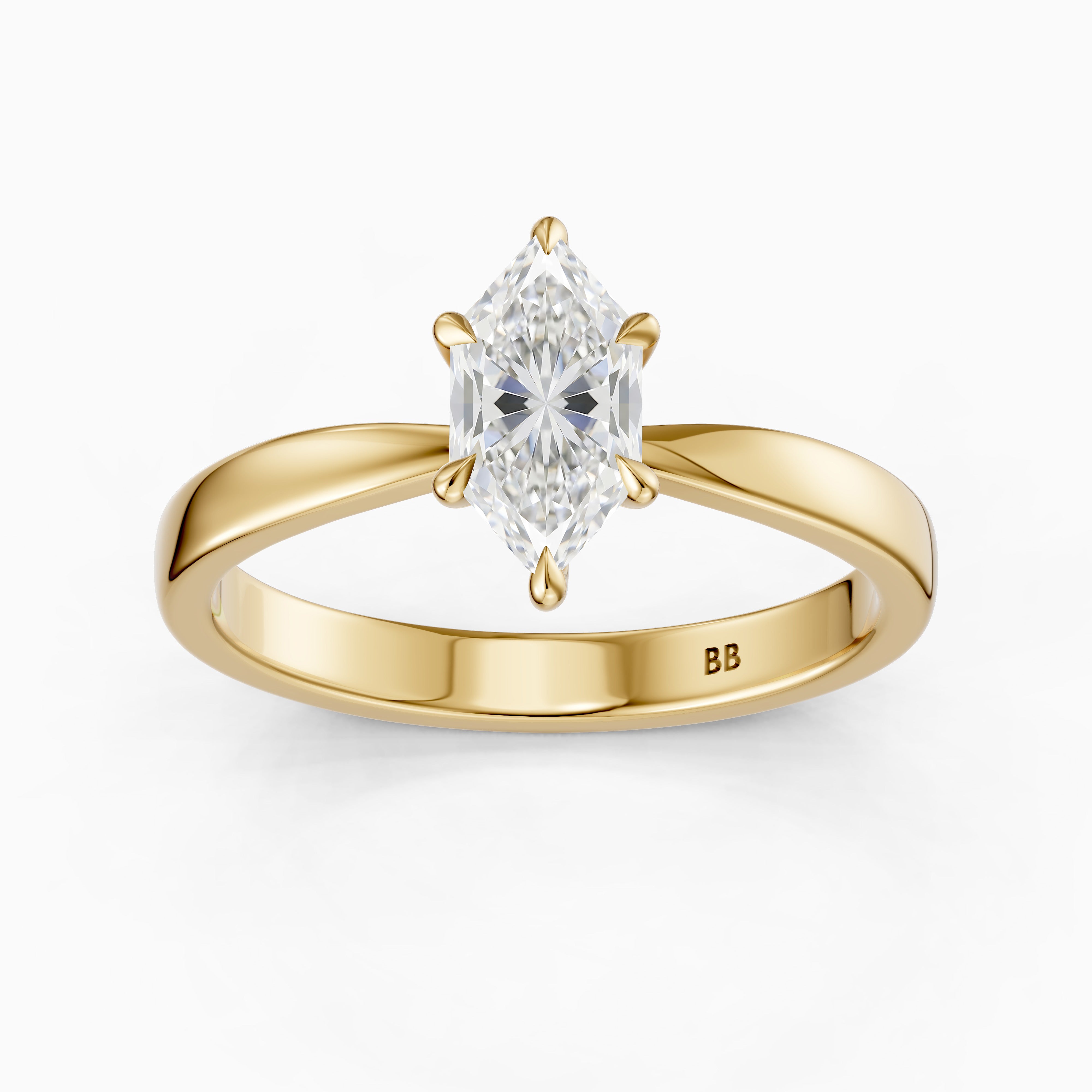 Vitória Dutch Marquise Lab Grown Diamond Hidden Halo Engagement Ring