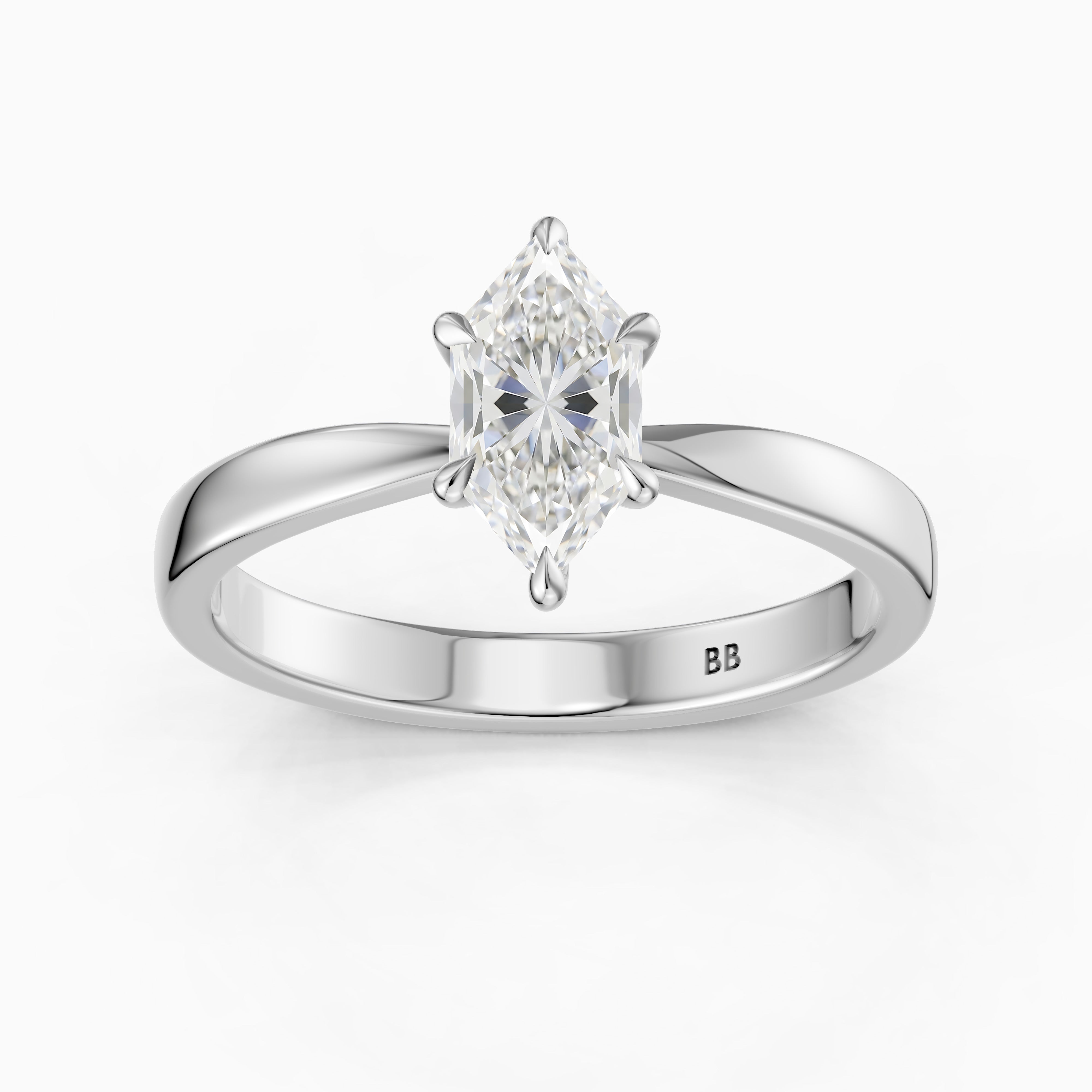 Vitória Dutch Marquise Lab Grown Diamond Hidden Halo Engagement Ring