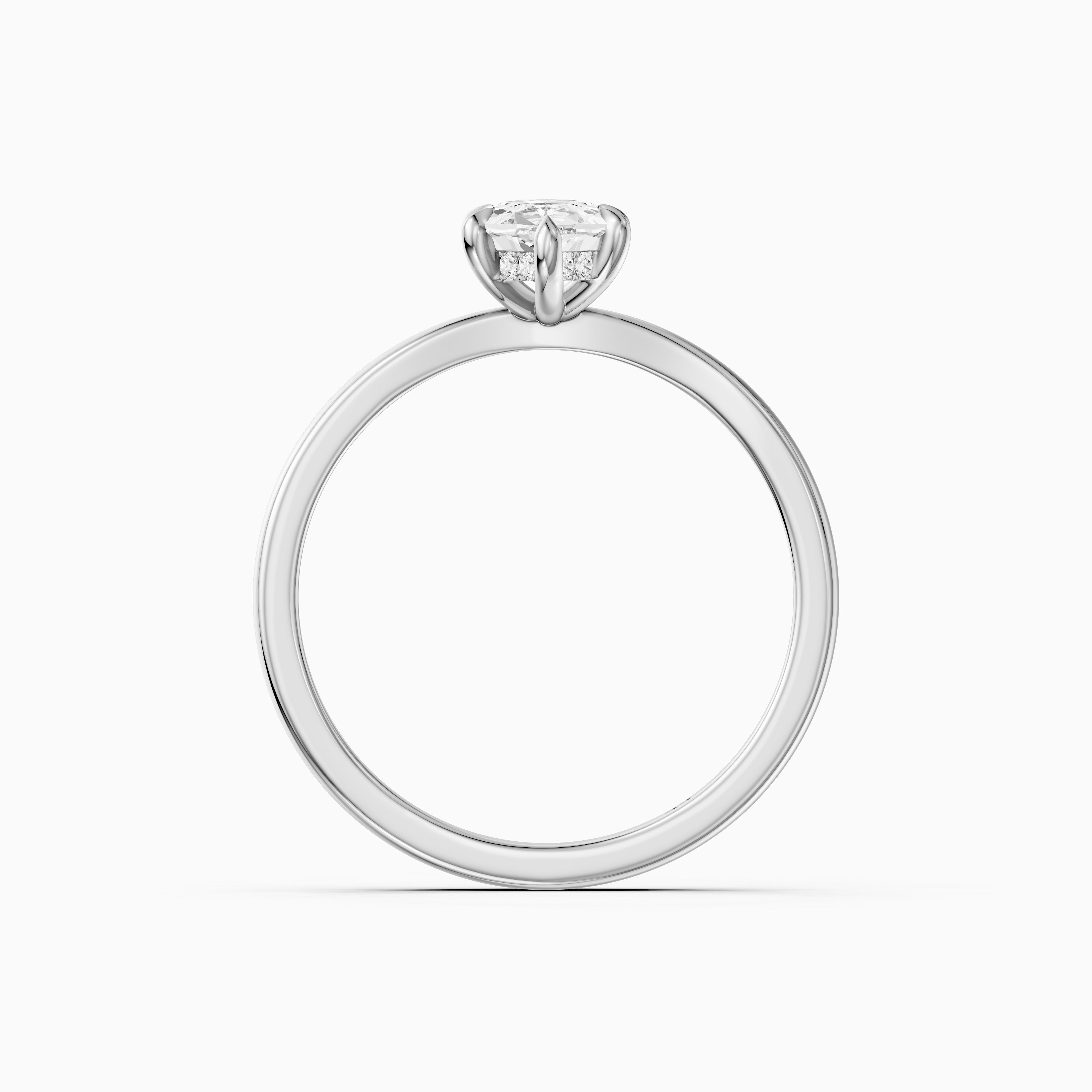 Vitória Dutch Marquise Lab Grown Diamond Hidden Halo Engagement Ring