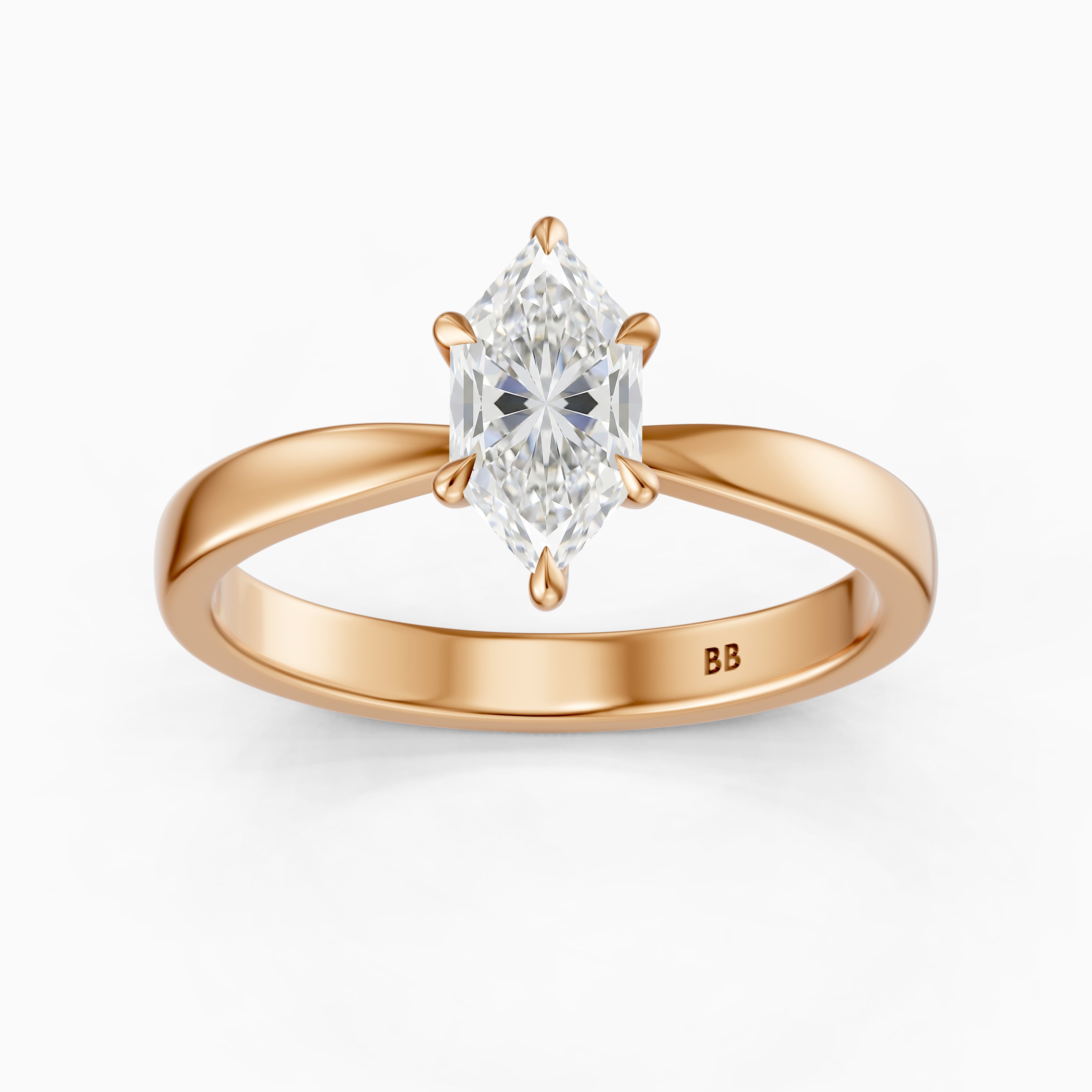 Vitória Dutch Marquise Lab Grown Diamond Hidden Halo Engagement Ring