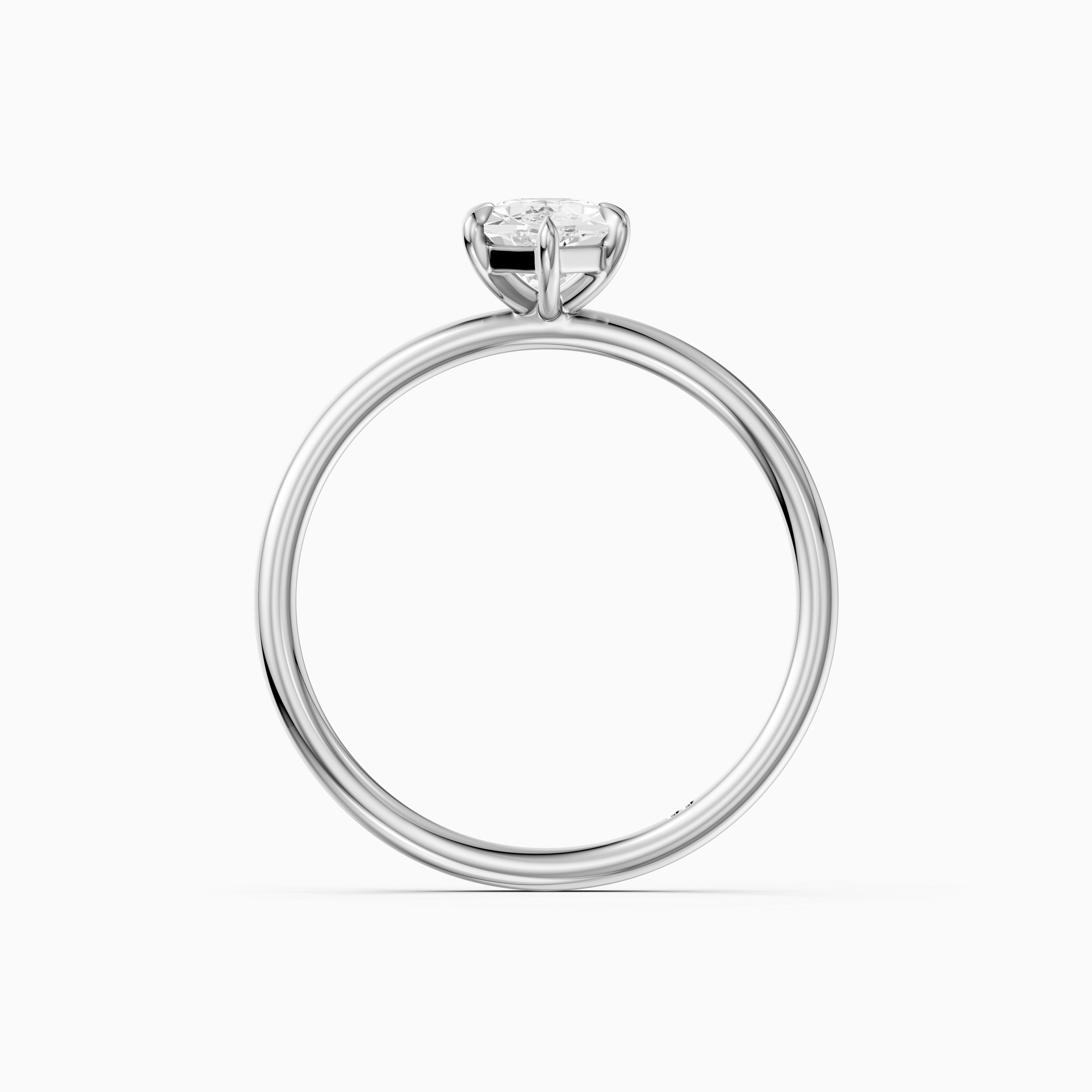 Monica Dutch Marquise Moissanite Diamond 6 Prong Solitaire Engagement Ring