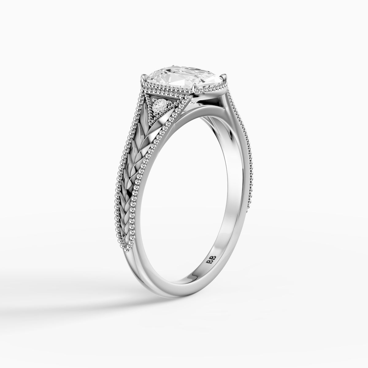 Taylor Old Mine Elongated Cushion Lab Grown Diamond Vintage Engagement Ring
