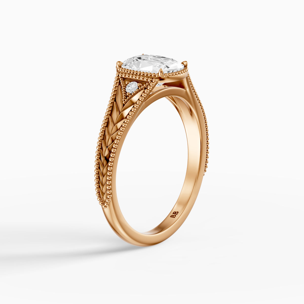 Taylor Old Mine Elongated Cushion Lab Grown Diamond Vintage Engagement Ring