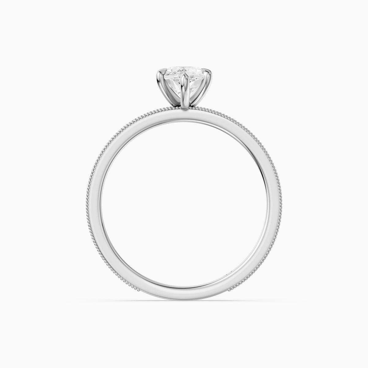 Clover Dutch Marquise Lab Grown Diamond Vintage Solitaire Engagement Ring