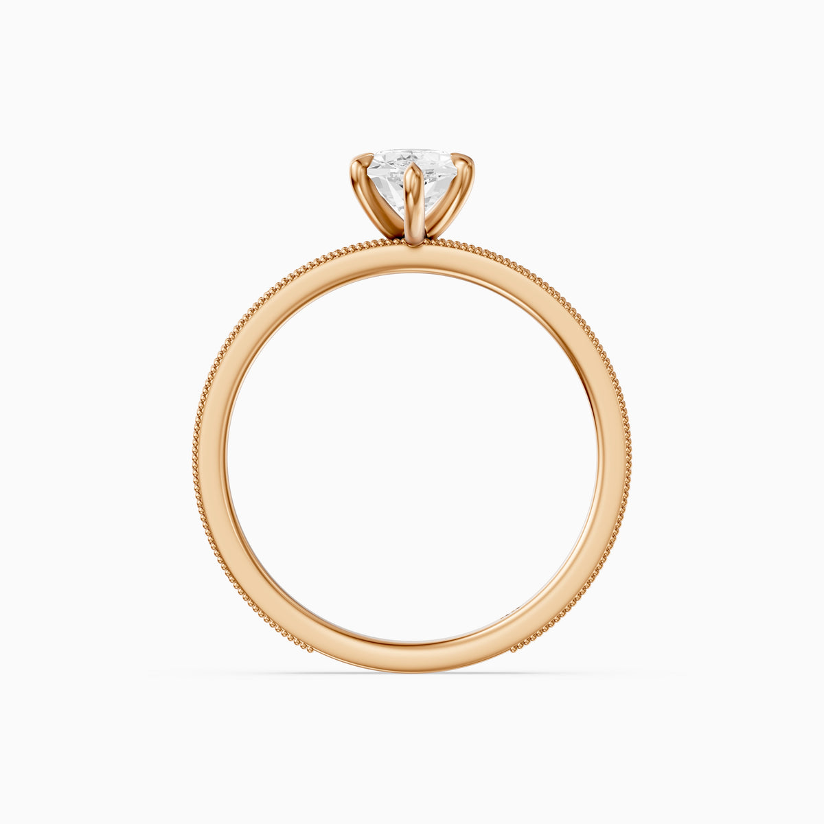 Clover Dutch Marquise Lab Grown Diamond Vintage Solitaire Engagement Ring