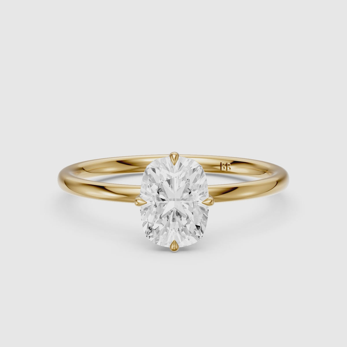 Load video: Madison Elongated Cushion Lab Grown Diamond Solitaire Engagement Ring