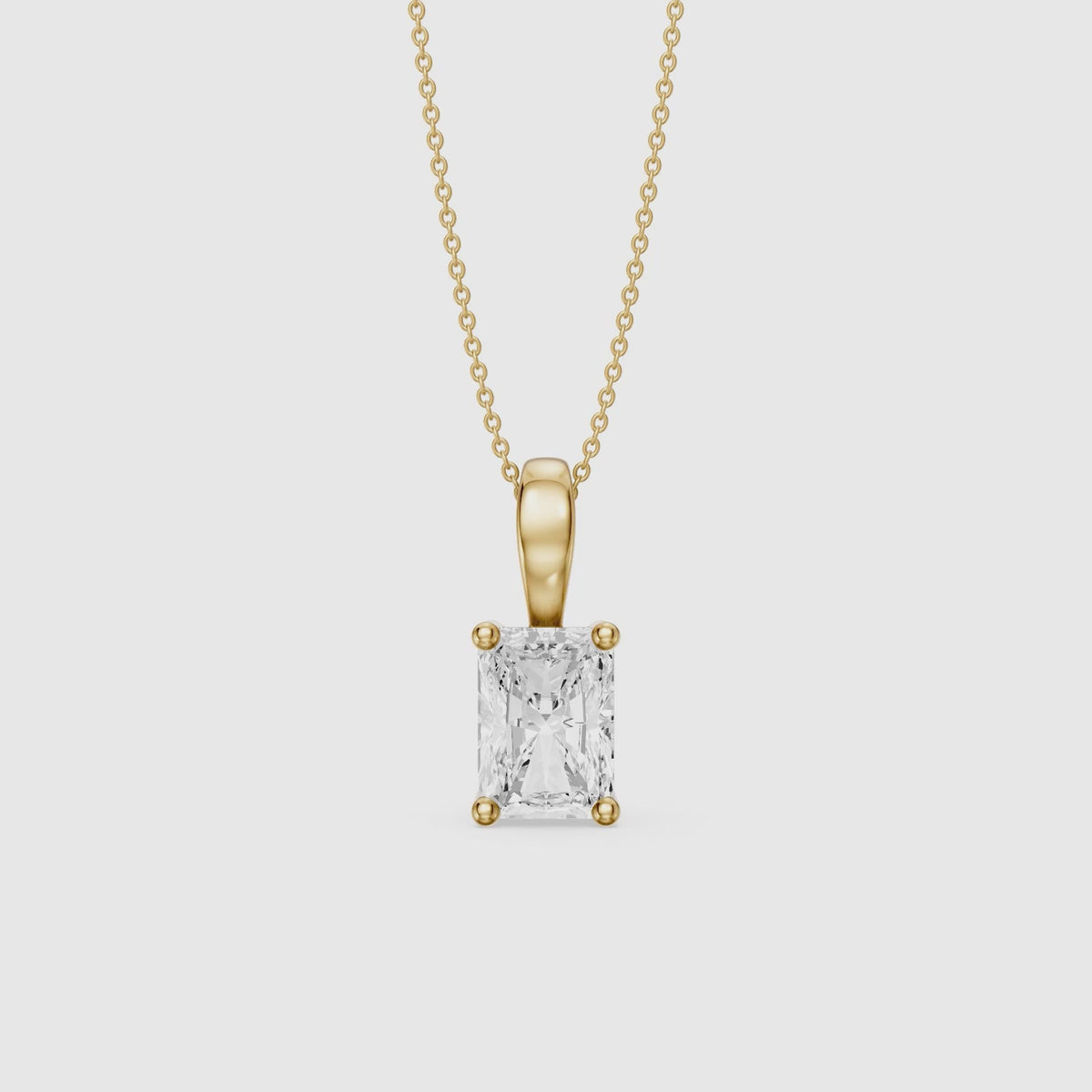 Load video: Kristian Radiant Lab Grown Diamond Solitaire Pendant