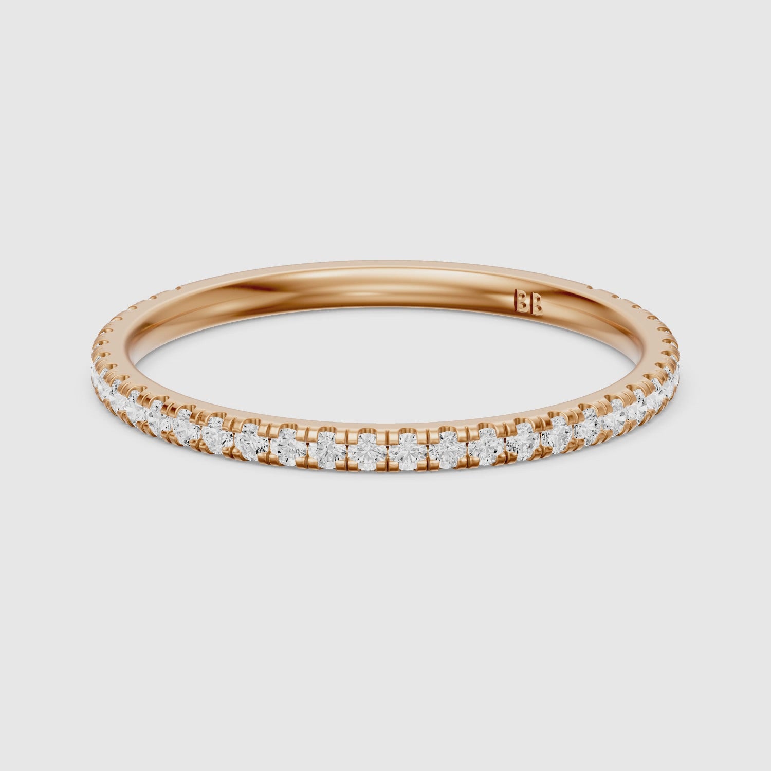 Load video: Selena Eternity Lab Grown Diamond Wedding Band