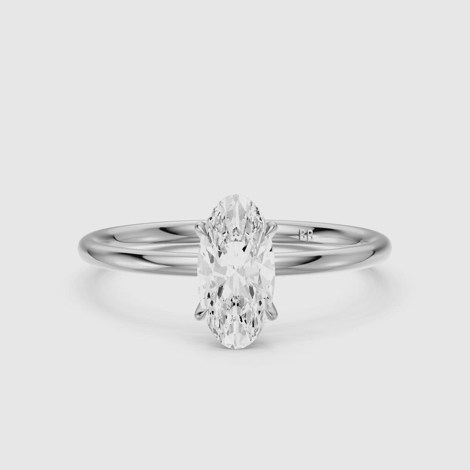 Load video: Valerie Moval Cut Solitaire Lab Grown Diamond Engagement Ring