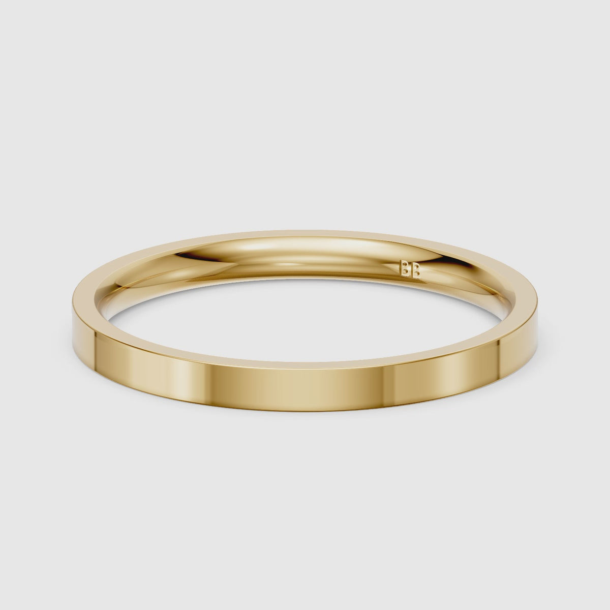 Load video: Palmer Flat Comfort Fit Plain Wedding Band