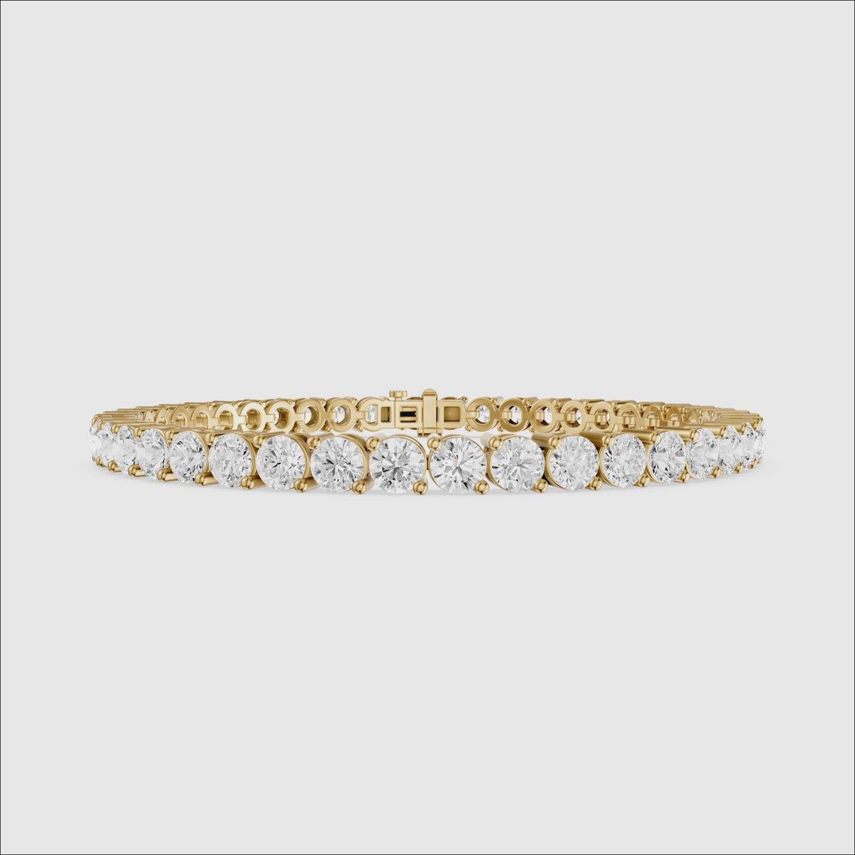 Load video: Manon Round Lab Grown Diamond Two Prong Tennis Bracelet