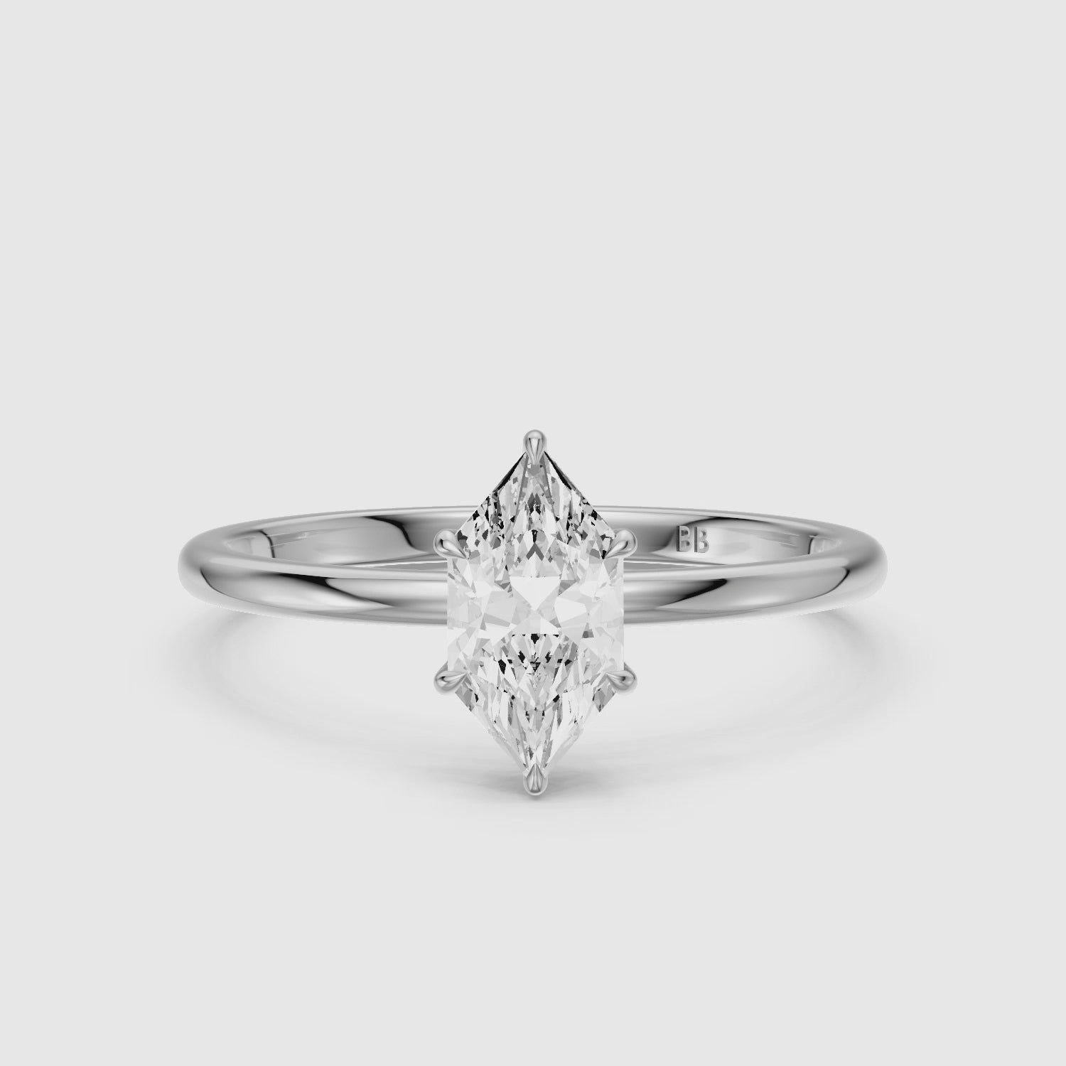 Load video: Alanna Dutch Marquise Lab Grown Diamond Ring with Hidden Halo