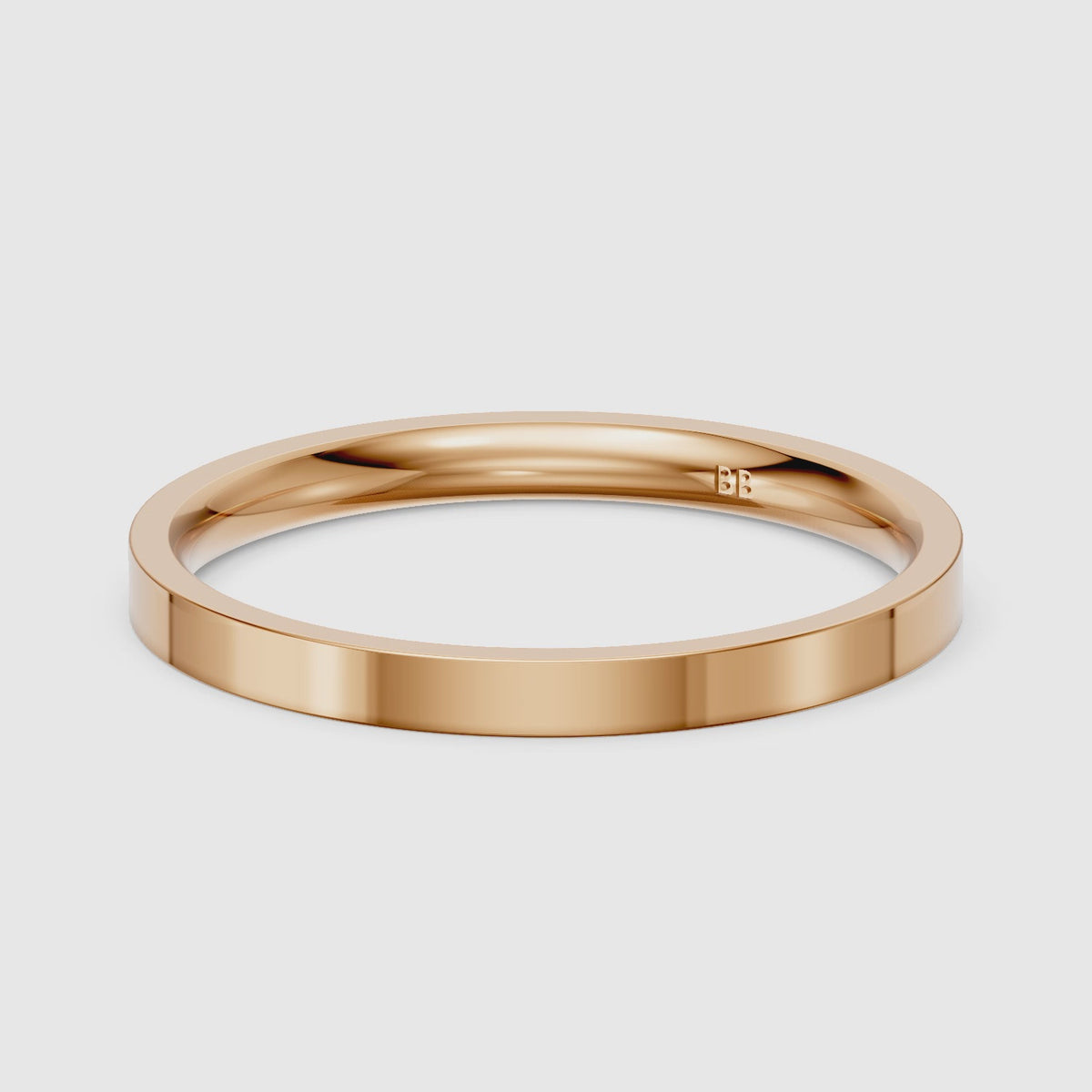 Load video: Palmer Flat Comfort Fit Plain Wedding Band