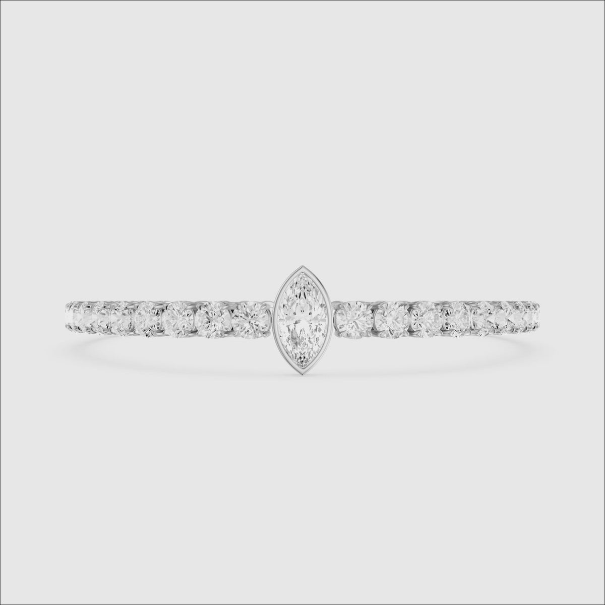 Load video: Maxine Marquise Lab Grown Diamond Single Station Tennis Bracelet