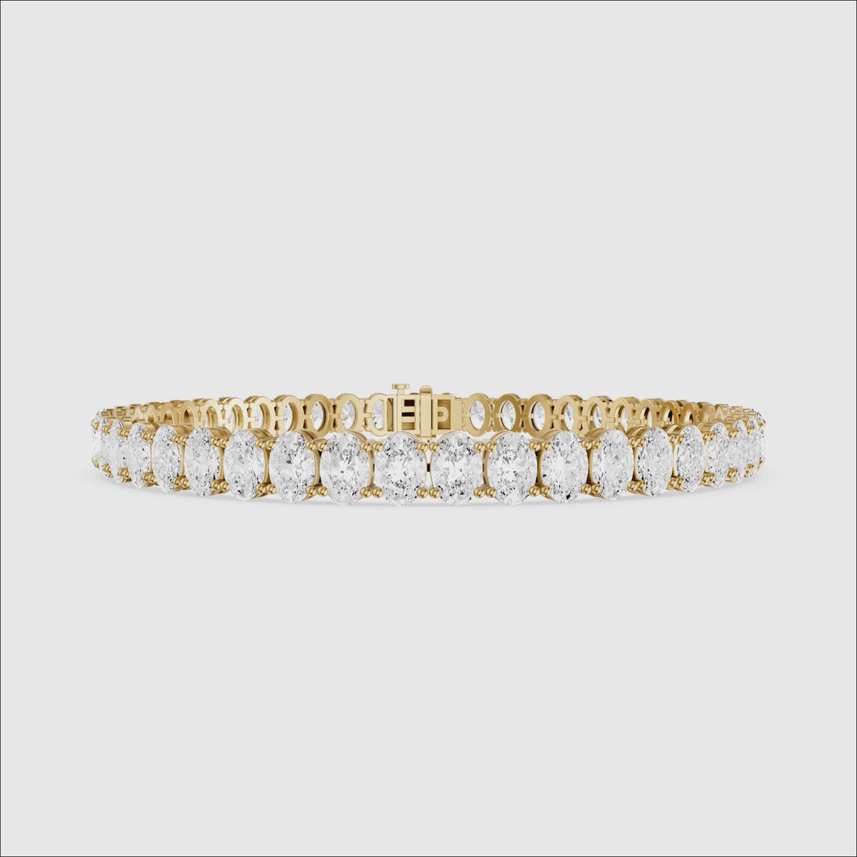 Load video: Ella Oval Cut Lab Grown Diamond Tennis Bracelet