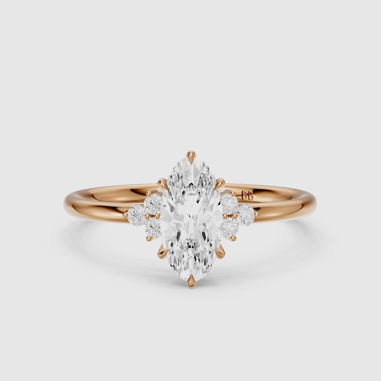Load video: Elise Moval Lab Grown Diamond Cluster Accent Ring
