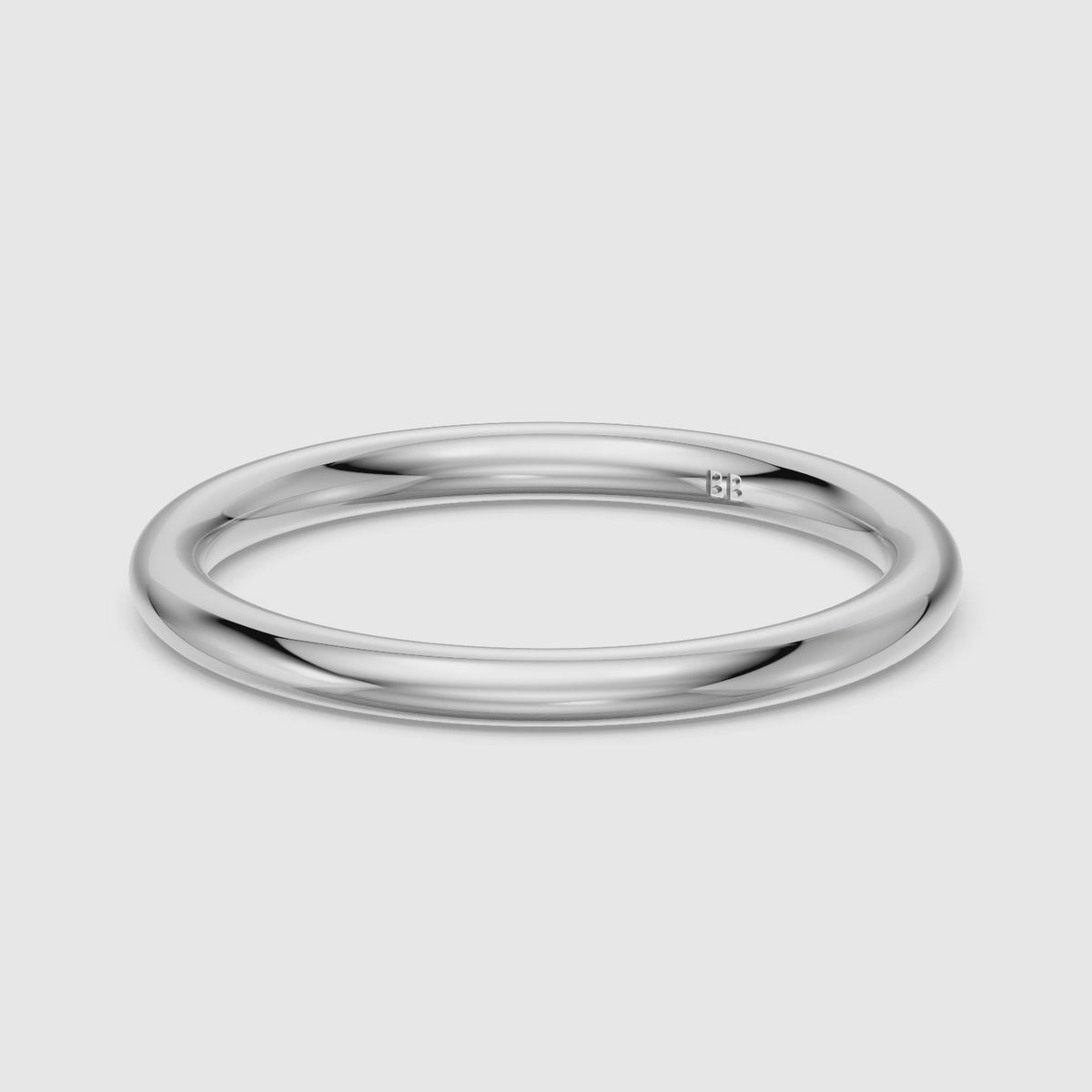 Load video: Cadence Full Round Plain Wedding Band