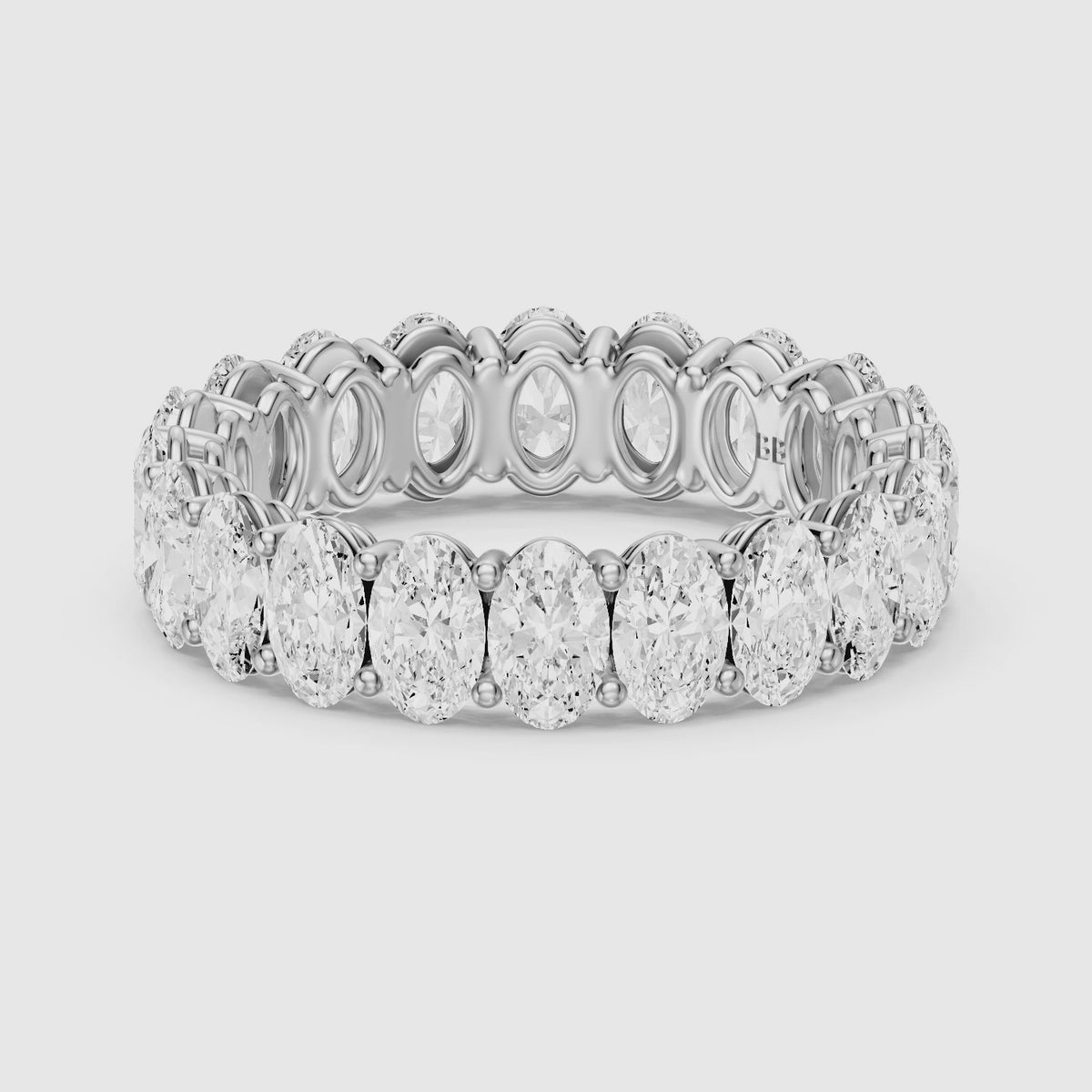 Load video: Ariella Oval Lab Grown Diamond Full Eternity Band