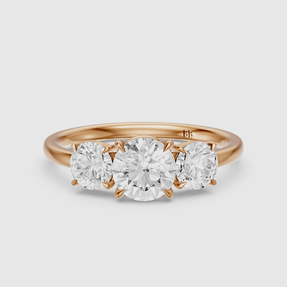 Load video: Devon Three Stone Lab Grown Diamond Engagement Ring