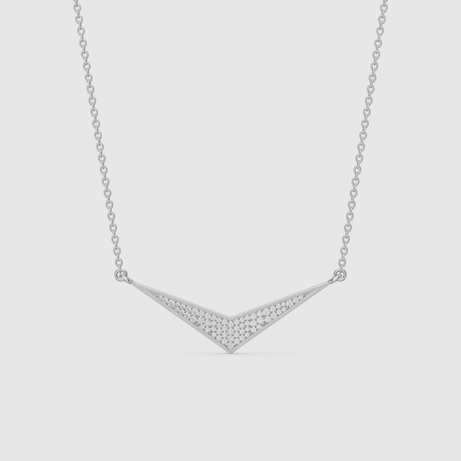 Load video: Klara V Shape Lab Grown Diamond Necklace