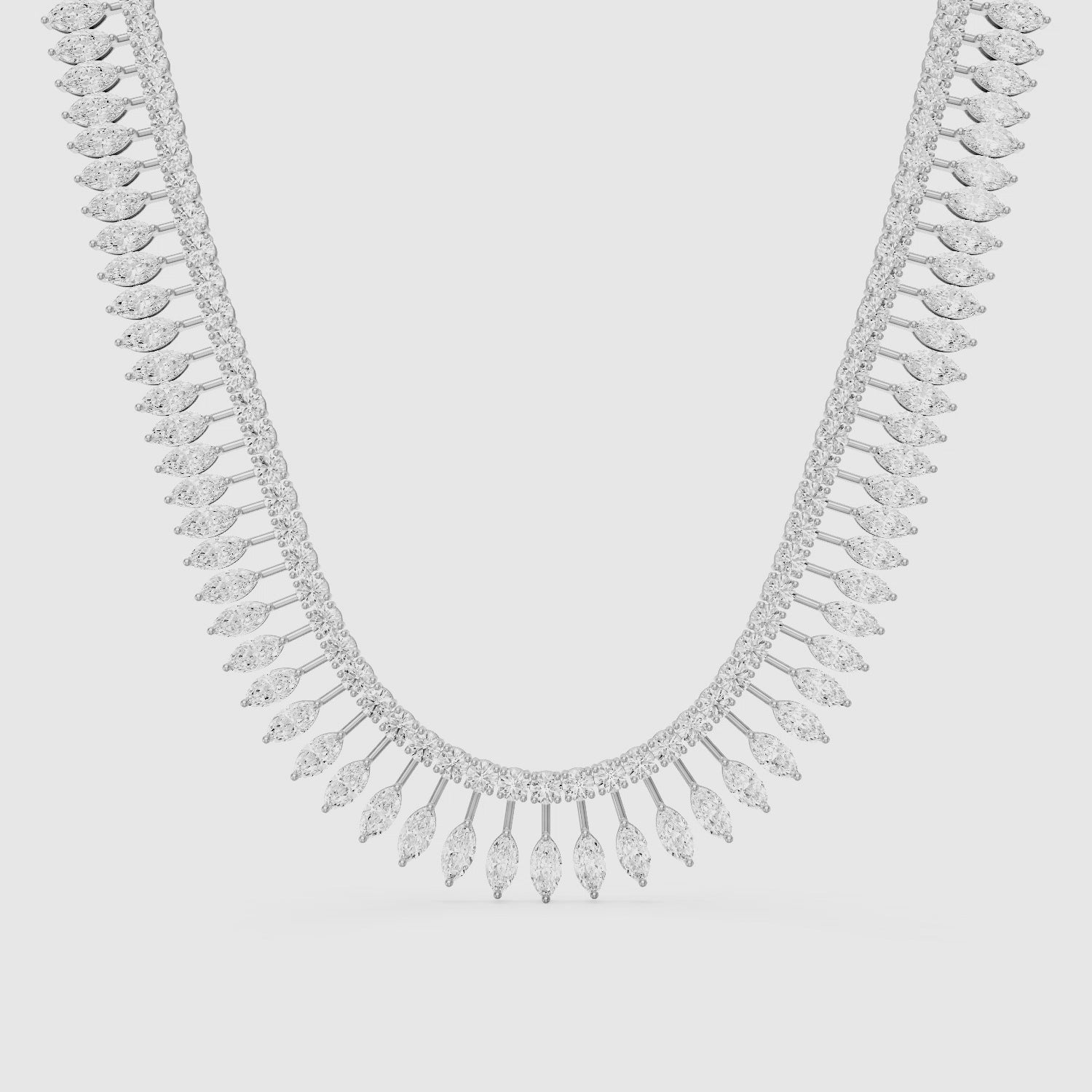 Load video: Ximena Marquise Lab Grown Diamond Choker Necklace