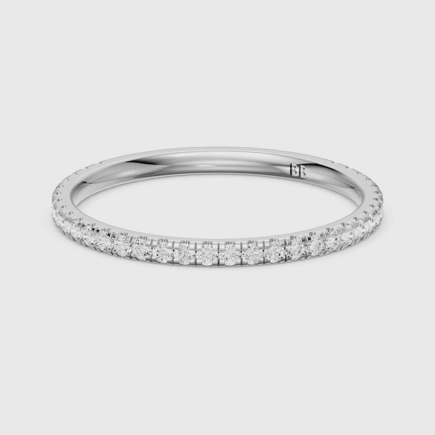 Load video: Selena Eternity Lab Grown Diamond Wedding Band