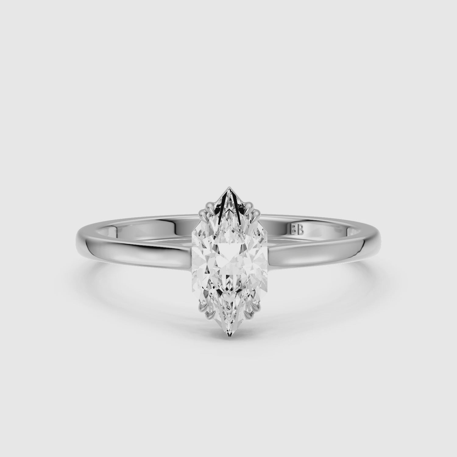 Load video: Amora Dutch Marquise Lab Grown Diamond Solitaire Ring