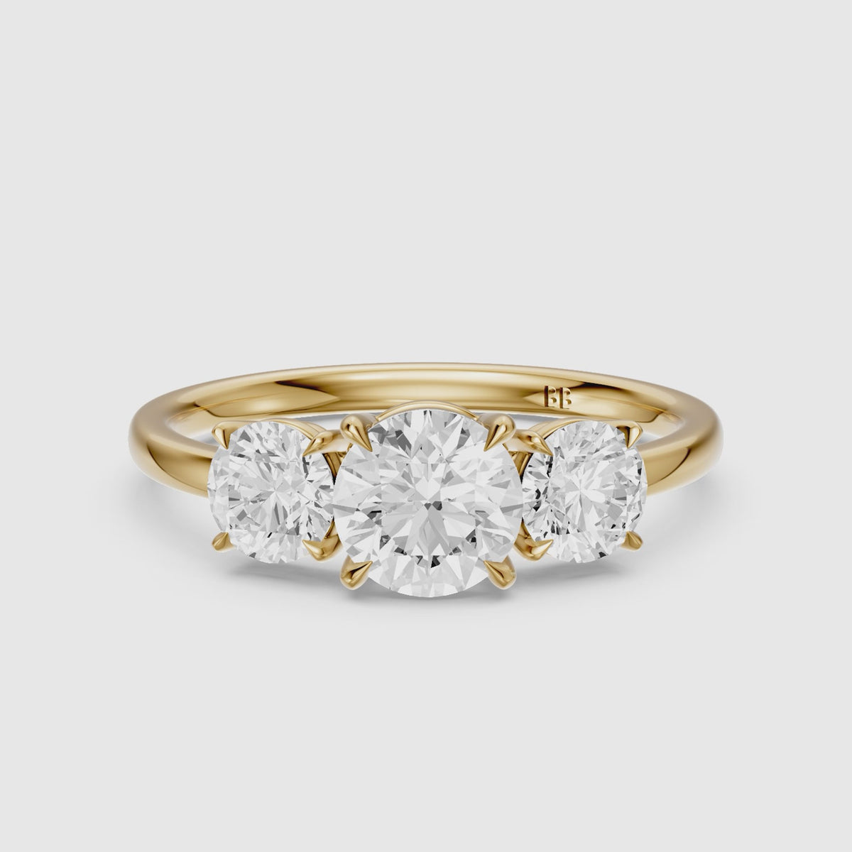 Load video: Devon Three Stone Lab Grown Diamond Engagement Ring