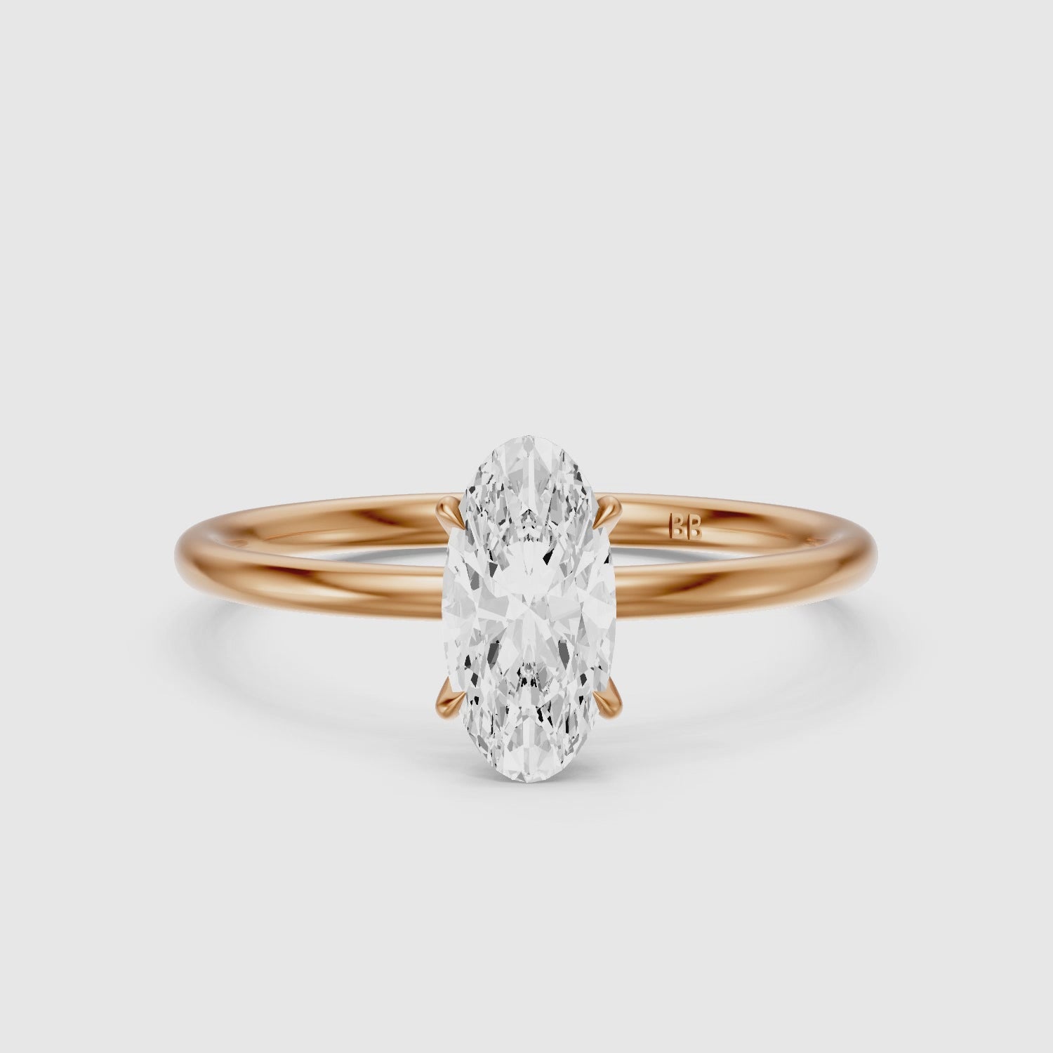 Load video: Valerie Moval Cut Solitaire Lab Grown Diamond Engagement Ring