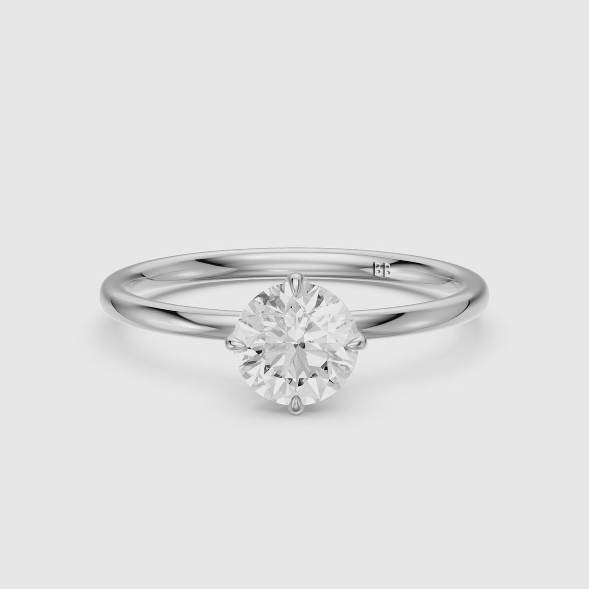 Load video: Sienna Round Lab Grown Diamond Solitaire Engagement Ring