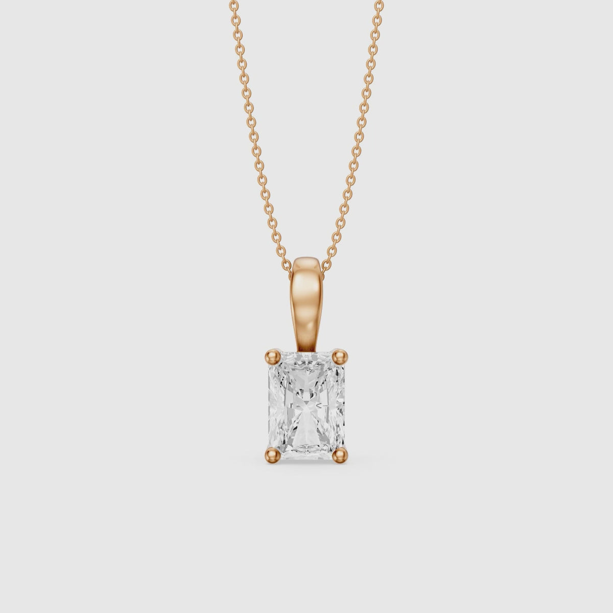Load video: Kristian Radiant Lab Grown Diamond Solitaire Pendant