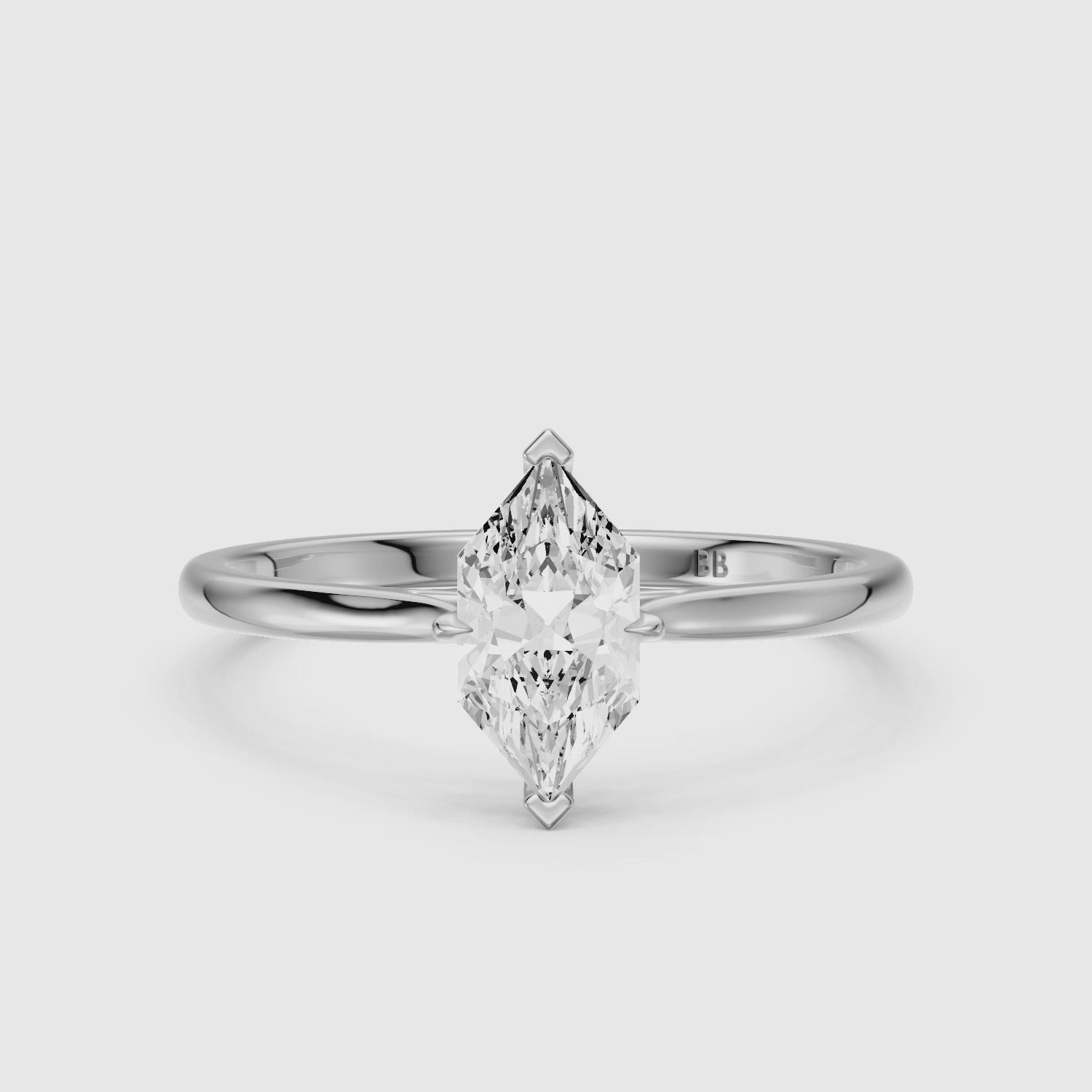 Load video: Mary Dutch Marquise Solitaire Lab Grown Diamond Ring