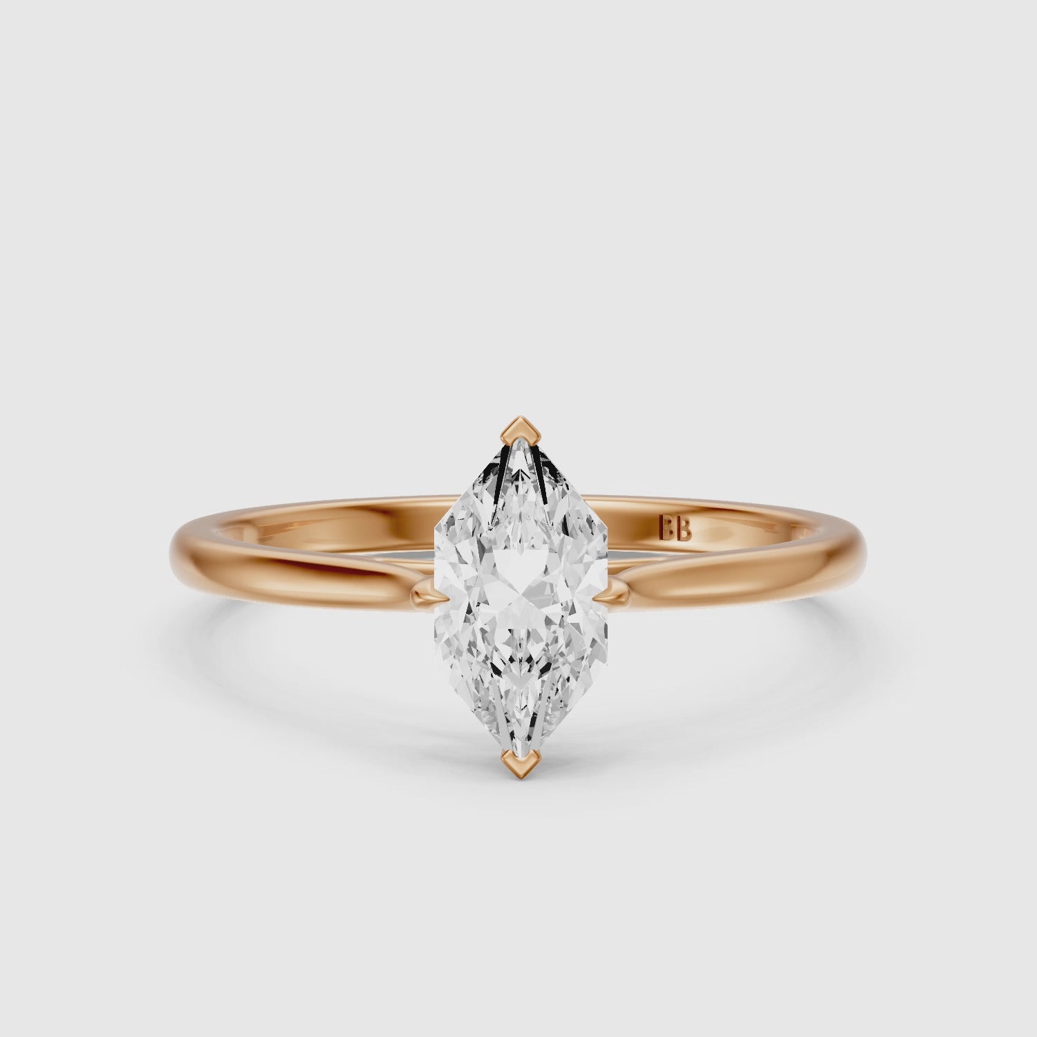 Load video: Alina Dutch Marquise Cut Hidden Halo Lab Grown Diamond Ring