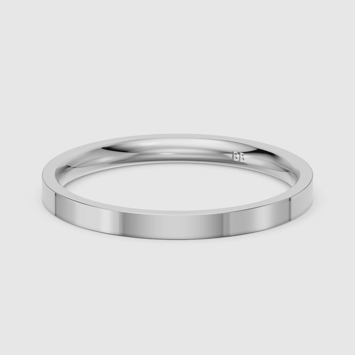 Load video: Palmer Flat Comfort Fit Plain Wedding Band
