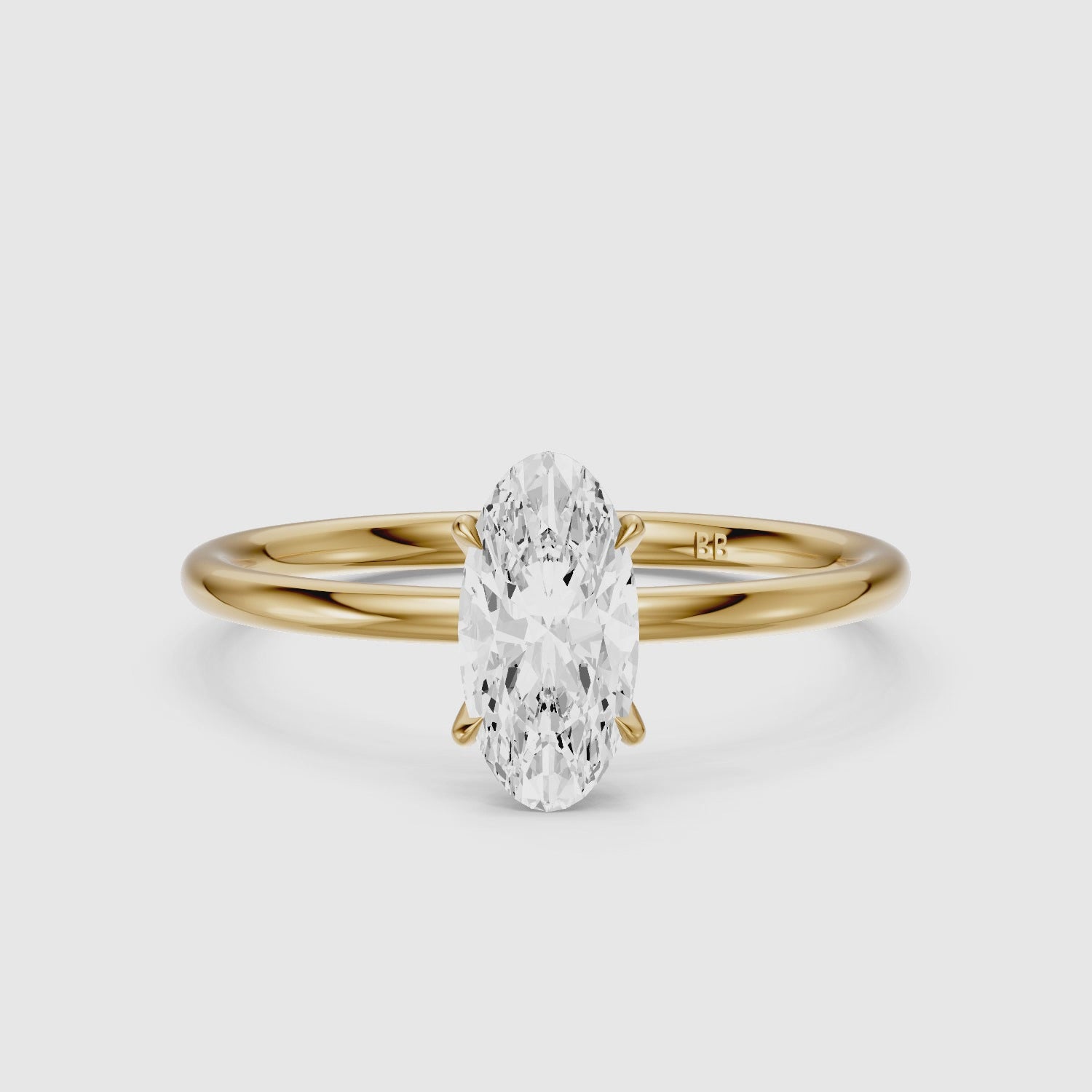 Load video: Valerie Moval Cut Solitaire Lab Grown Diamond Engagement Ring