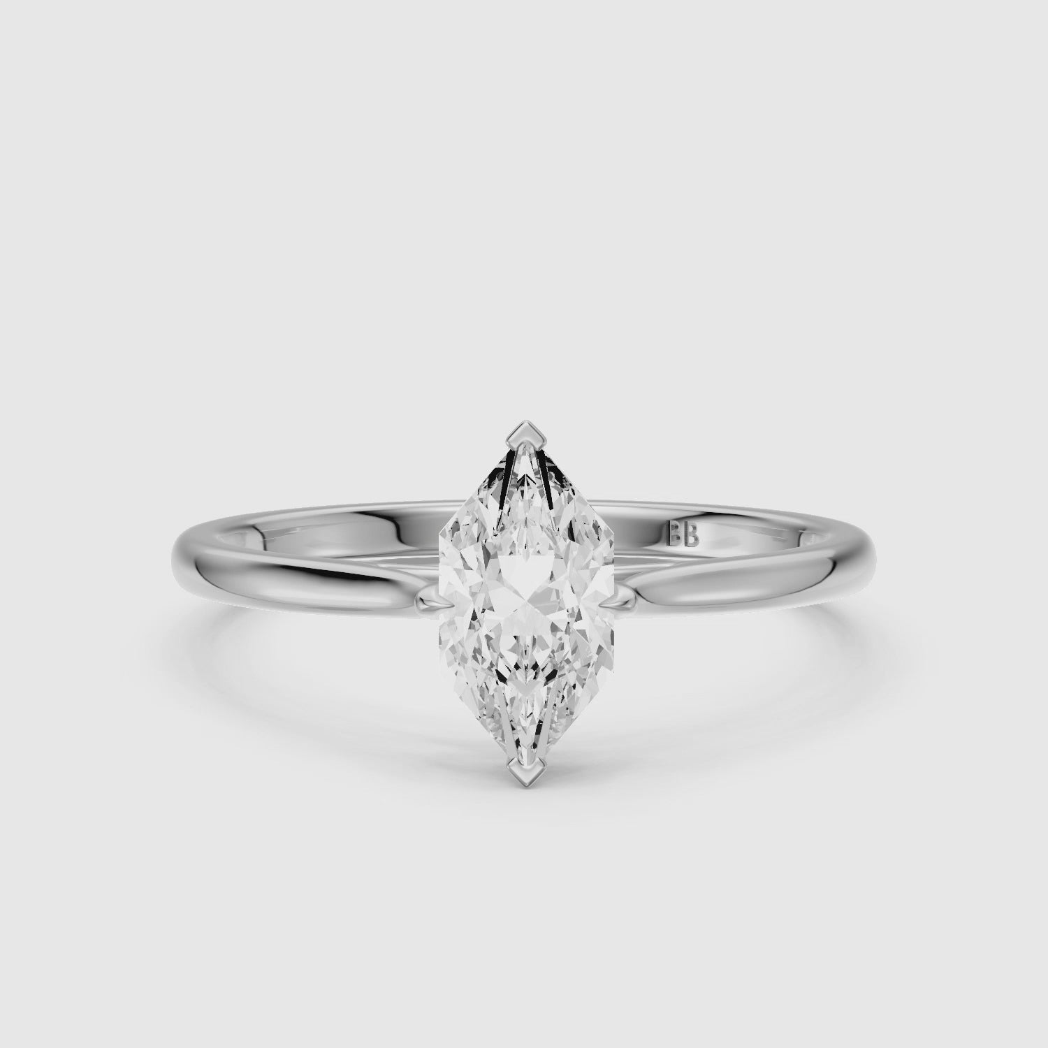 Load video: Alina Dutch Marquise Cut Hidden Halo Lab Grown Diamond Ring