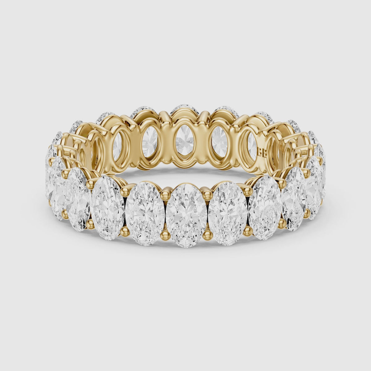 Load video: Ariella Oval Lab Grown Diamond Full Eternity Band